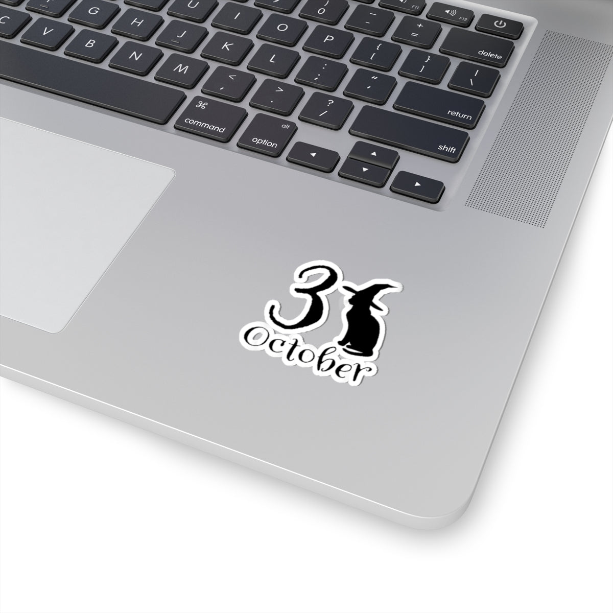 October 31st Halloween Cat Kiss-Cut Stickers, Vinyl Decals, Cute Spooky Stickers for Planners, Halloween Party Decor, Laptop Stickers