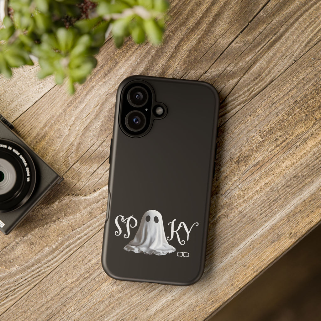 Spooky Ghost Phone Case, Halloween Accessories, Cute Phone Cover, Unique Gift for Ghost Lovers, Trendy Smartphone Decor