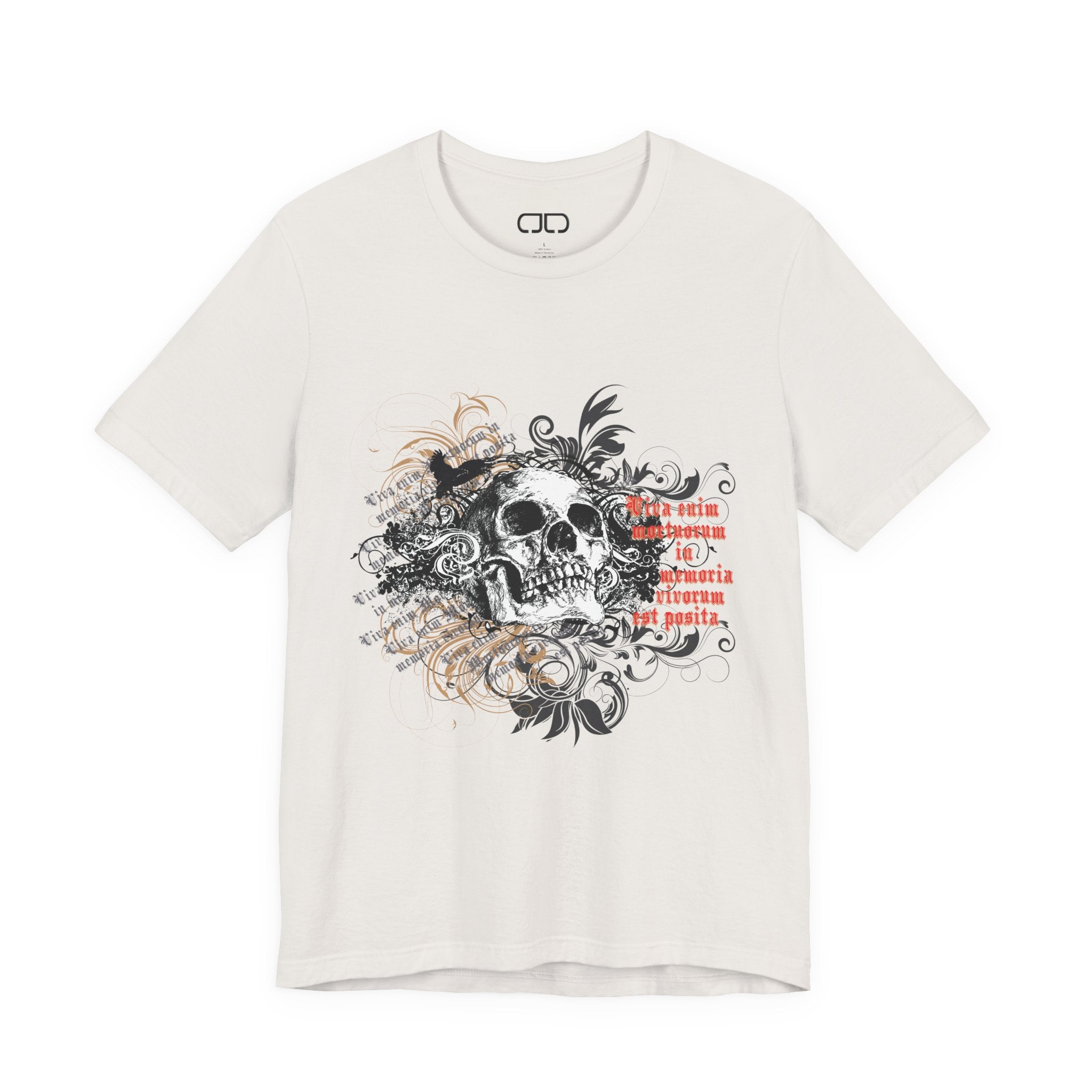Edgy Skull Graphic Tee, Unisex Short Sleeve T-Shirt, Gothic Fashion, Halloween, Punk Rock Style, Casual Wear, Gift for Him/Her
