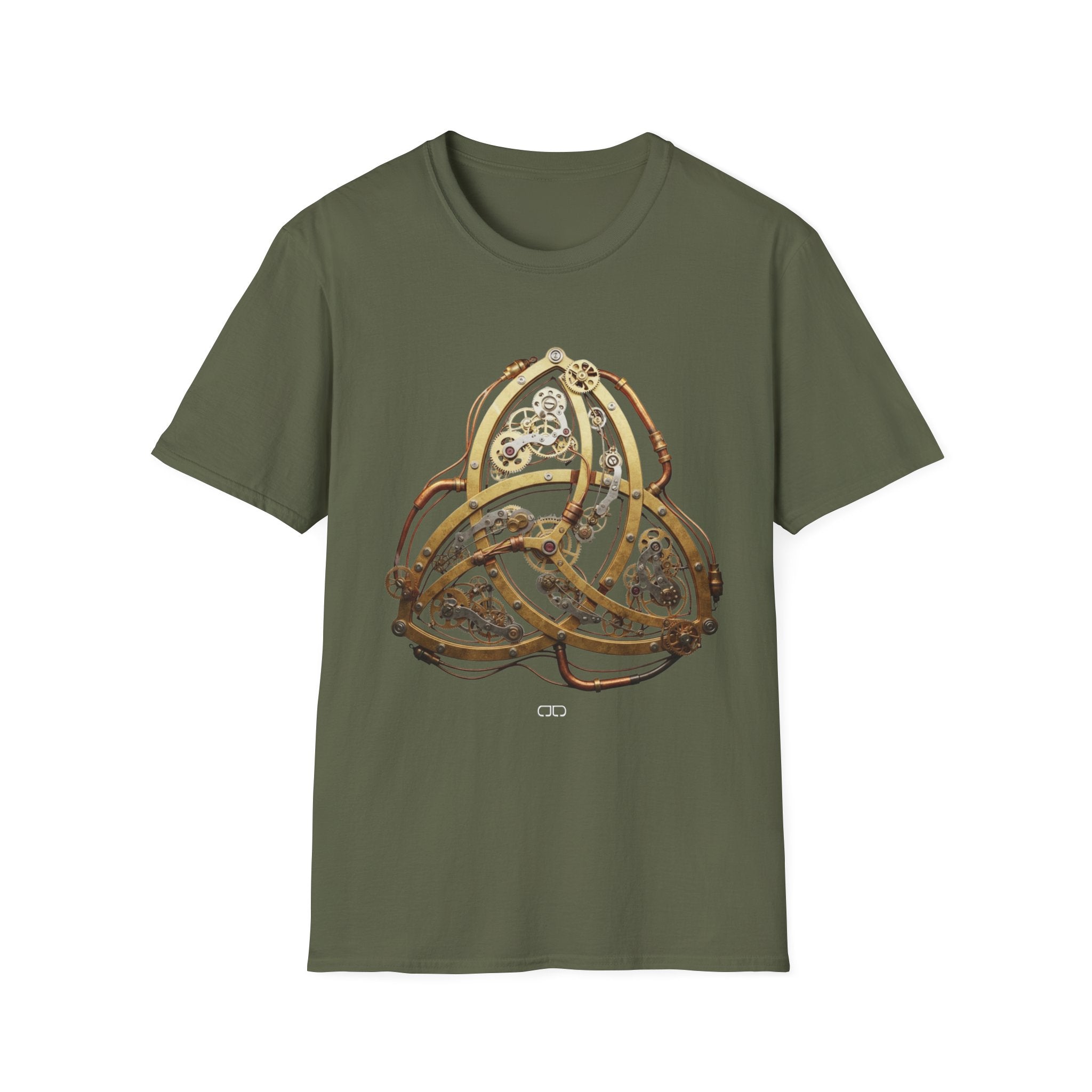 Steampunk Triquetra, Vintage Mechanism Tee, Casual Wear, Gift for Tech Enthusiasts, Unique Graphic Shirt, Perfect [...]
