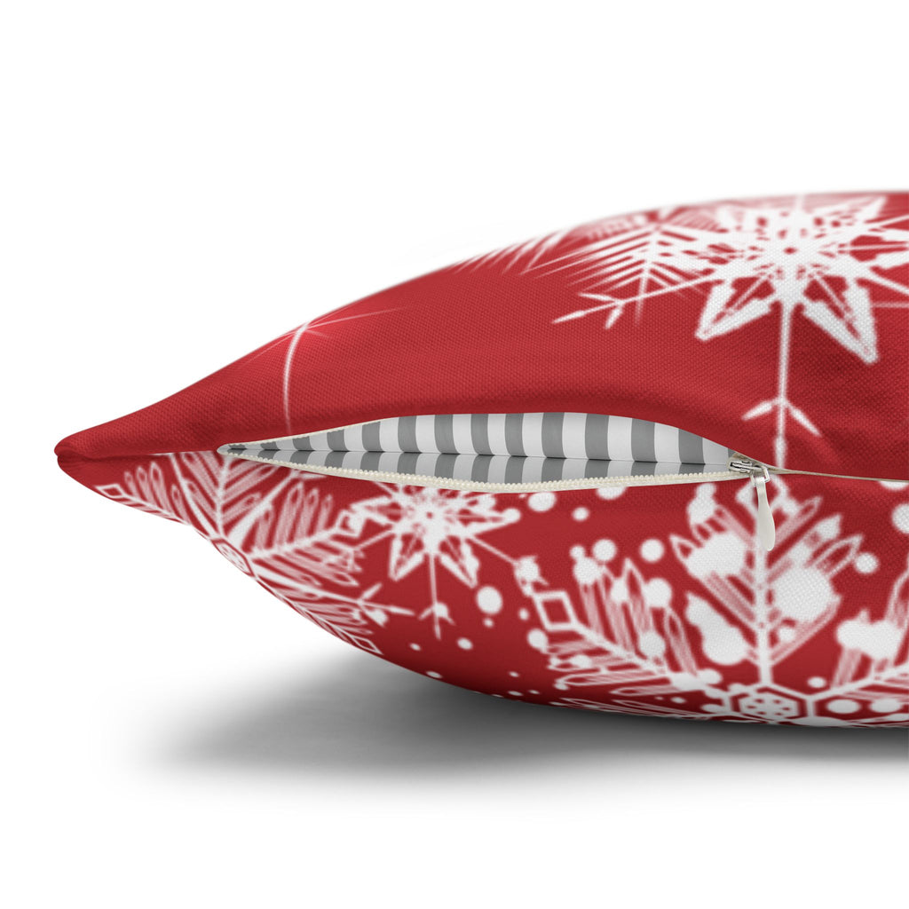 Merry Christmas Red Santa Sleigh Decorative Pillowcase