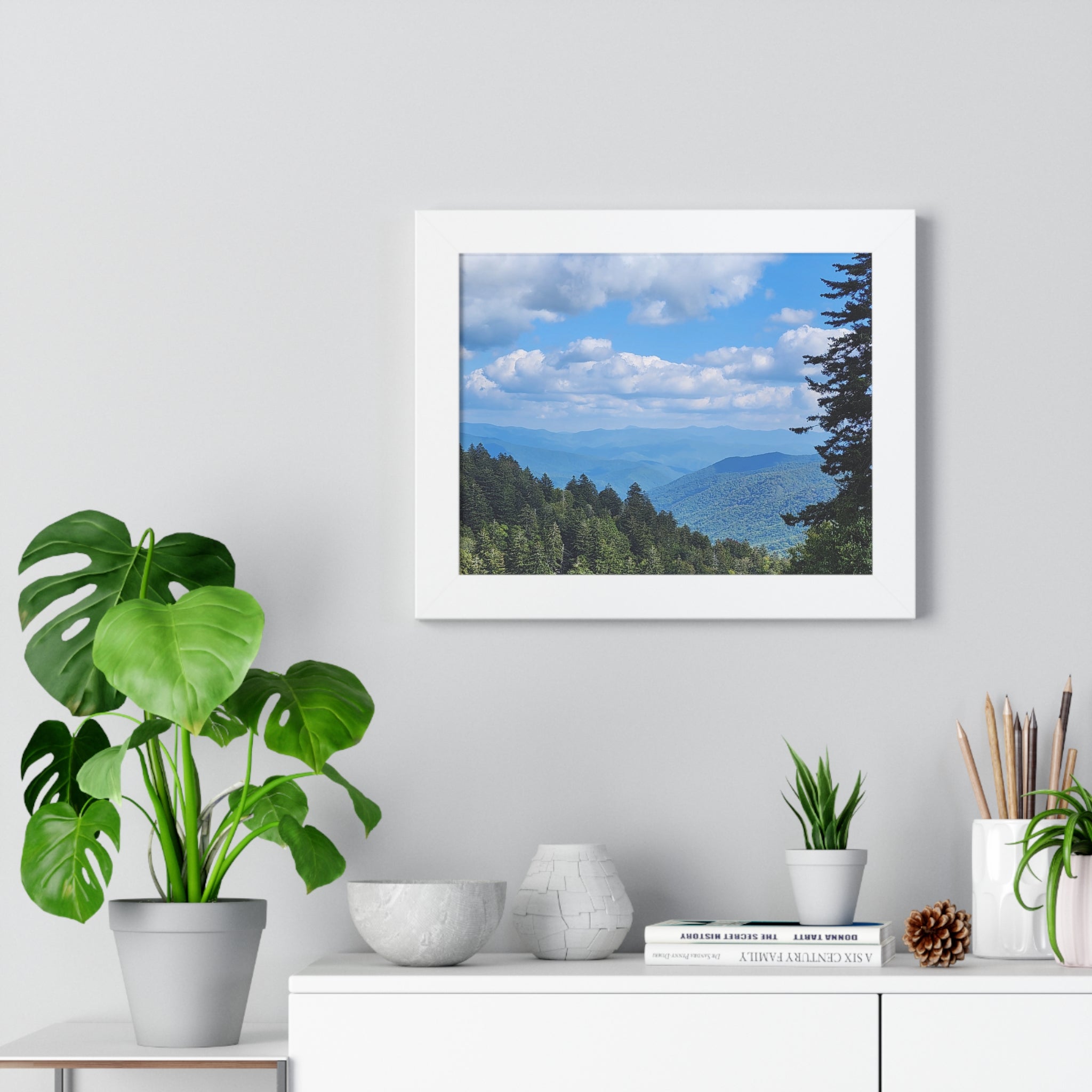 Tennessee Landscape Framed Poster Print, Nature Wall Art, Home Decor, Gift for Nature Lovers, Mountain Print, Eco-Friendly Decor