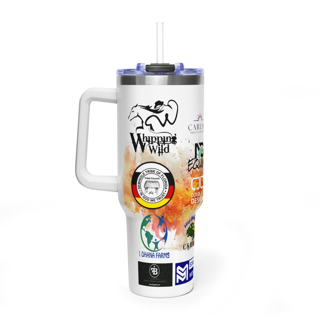 Whipping Wild - 40oz Vacuum Tumbler — Custom Logo Collage Travel Mug (Insulated)