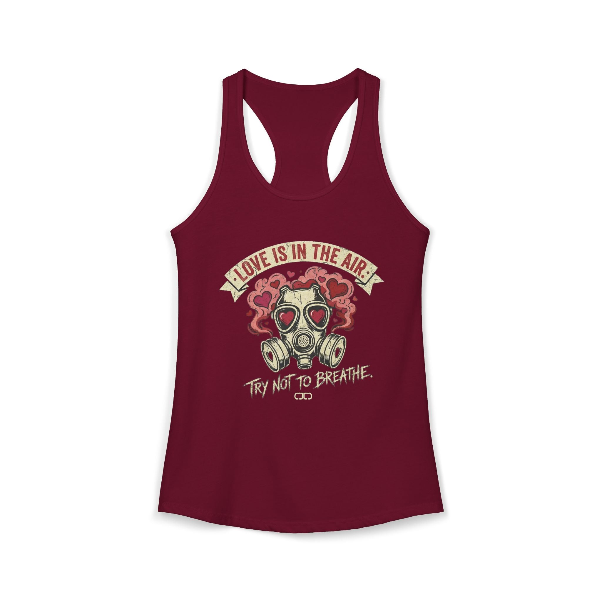 Love is in the Air. Try Not to Breathe Women's Racerback Tank Top