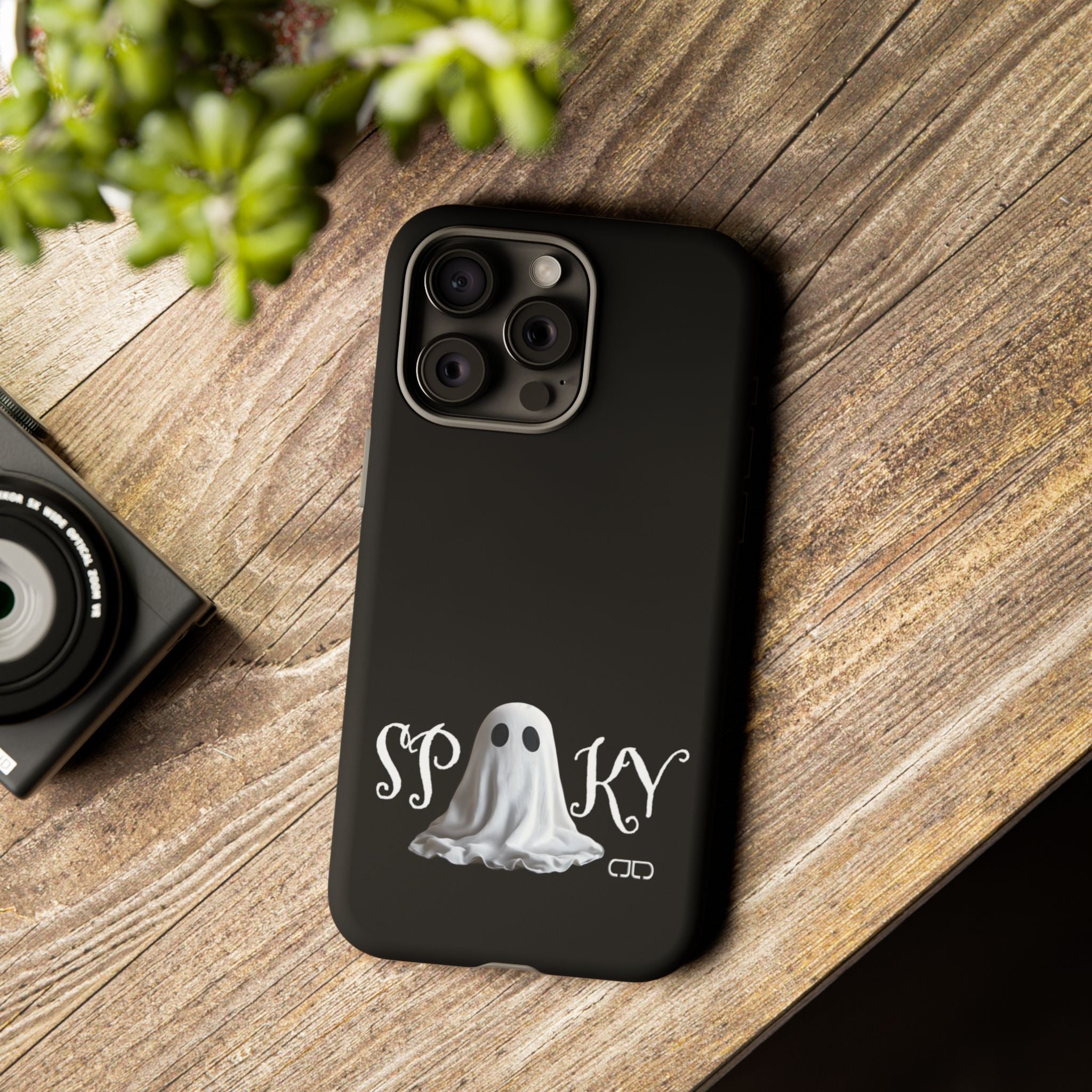 Spooky Ghost Phone Case, Halloween Accessories, Cute Phone Cover, Unique Gift for Ghost Lovers, Trendy Smartphone Decor