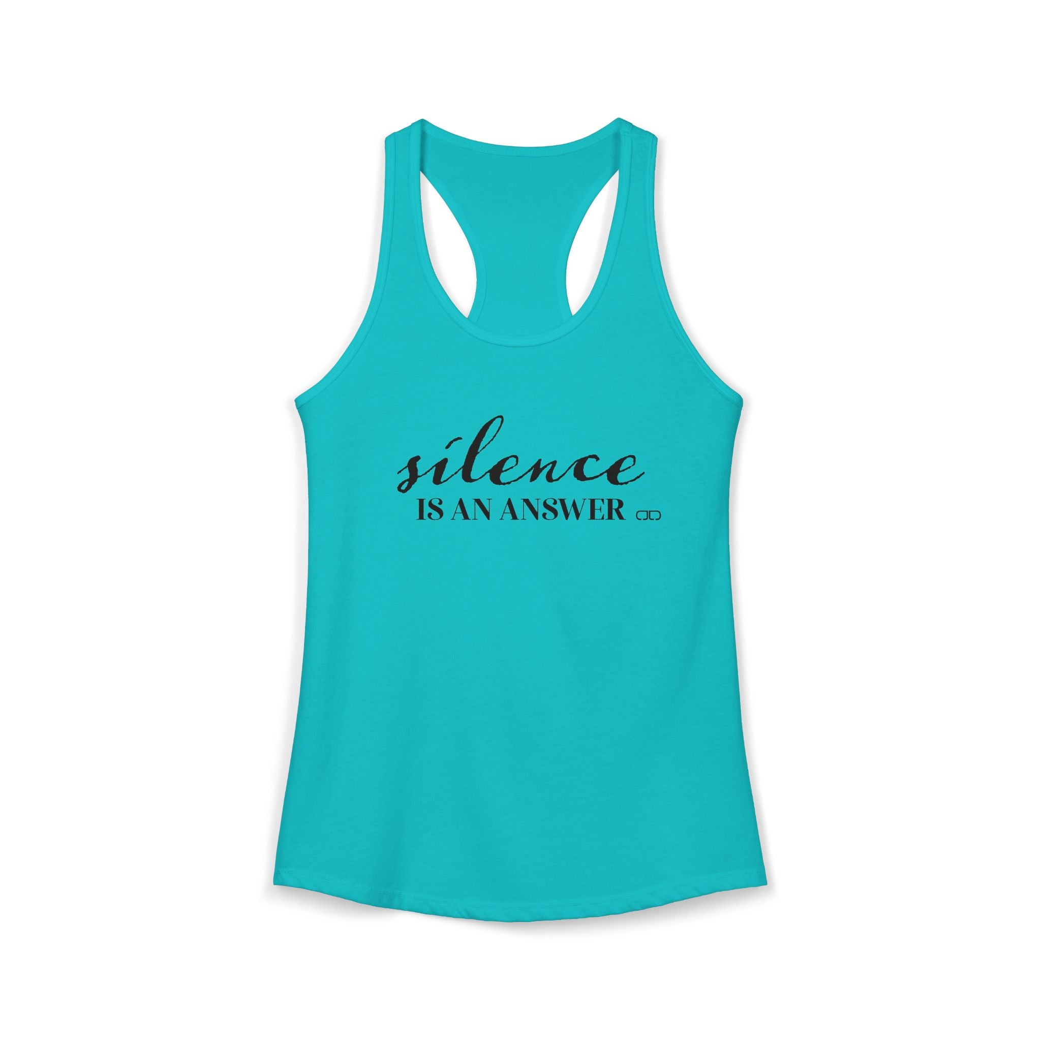 Silence is an Answer Women's Racerback Tanktop