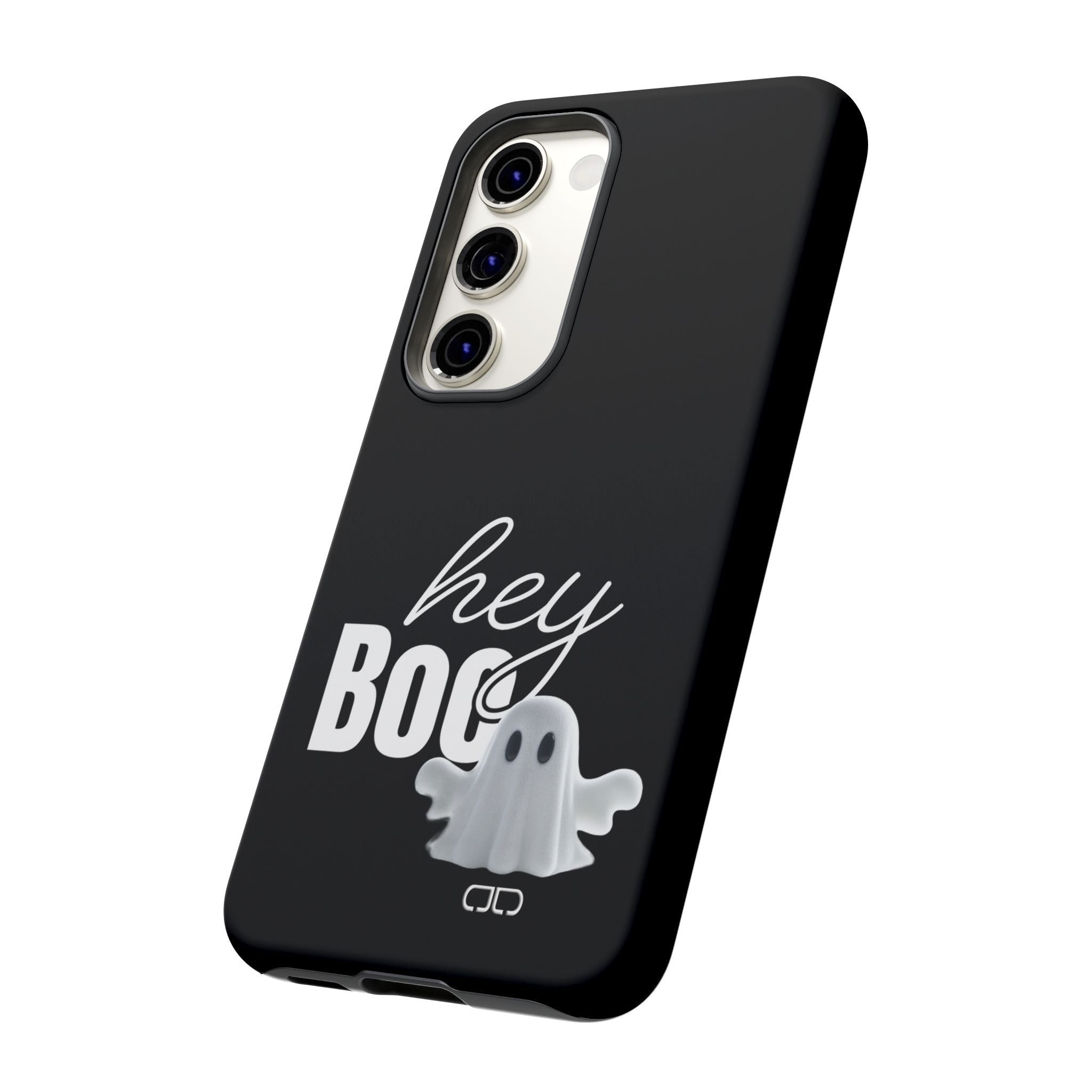 Hey Boo Tough Case, Ghost-Themed Phone Case, Cute Halloween Accessory, Spooky Gift for Friends, Tech Halloween Decor