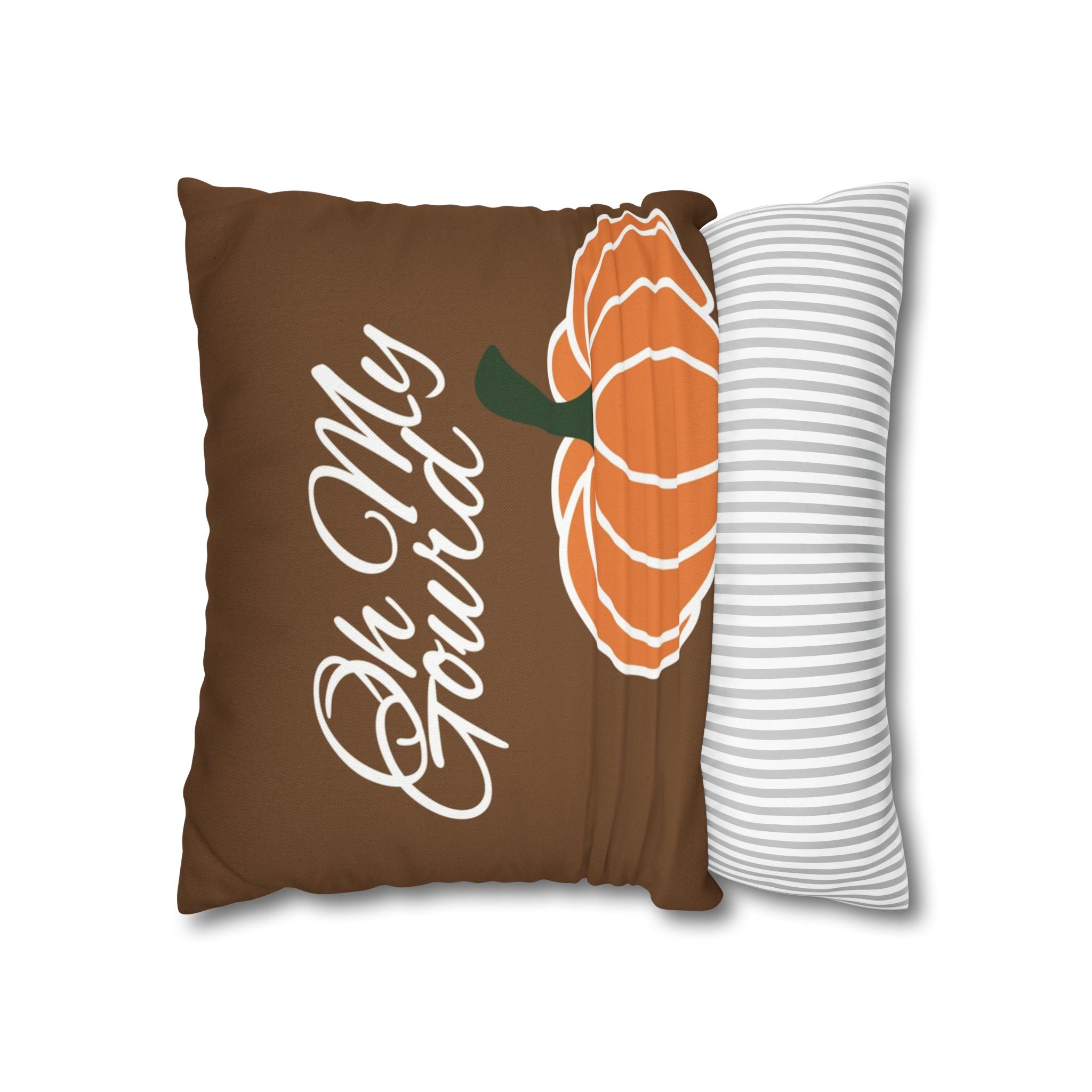 Oh My Gourd - Harvest Spirit Pillowcase - Pumpkin Humor - Grateful, Give Thanks, Fall, Autumn