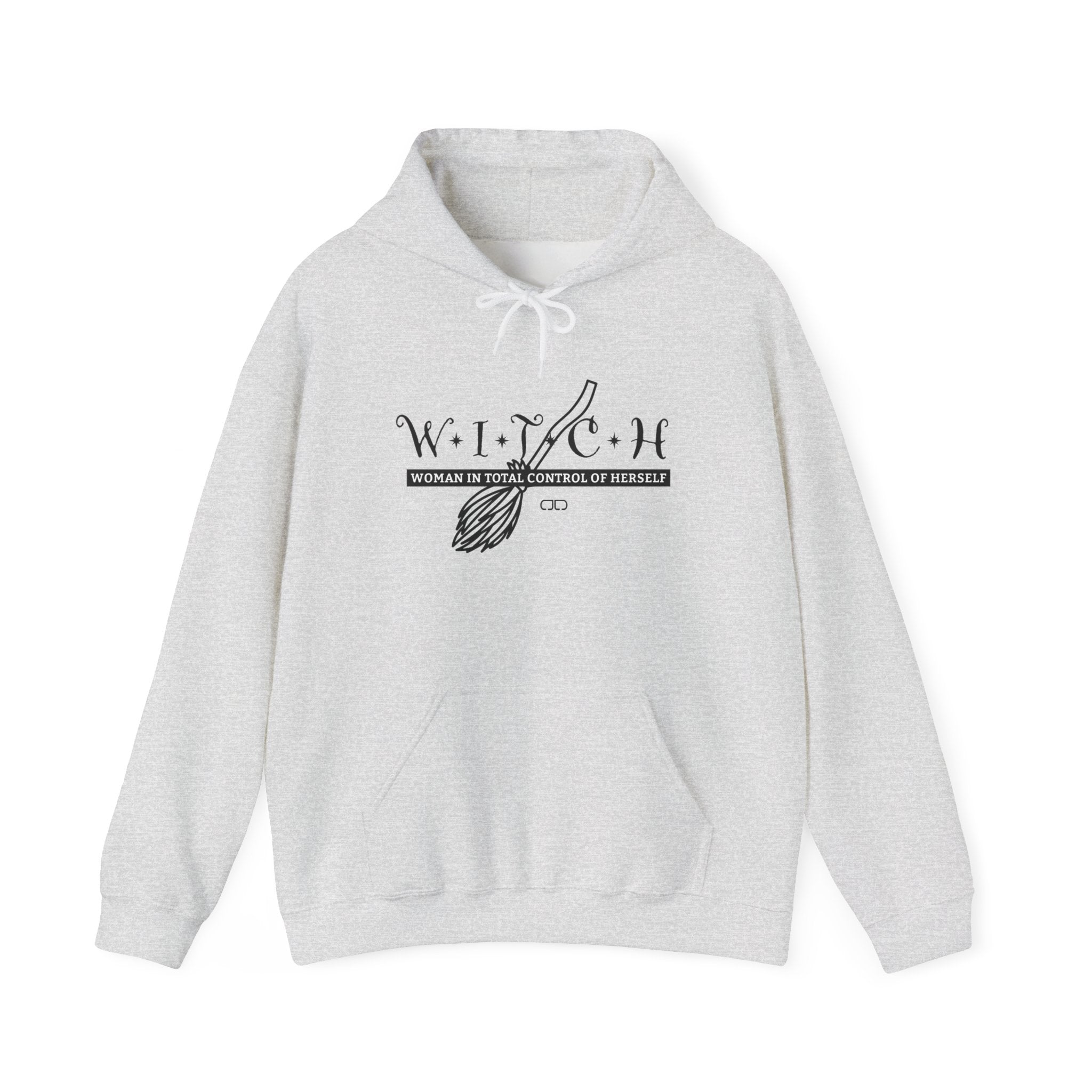 Witch - Woman In Total Control of Herself Hoodie, Unisex Hooded Sweatshirt, Cozy Witch Sweatshirt, Pagan Apparel, Halloween Fashion, Spiritual Gift