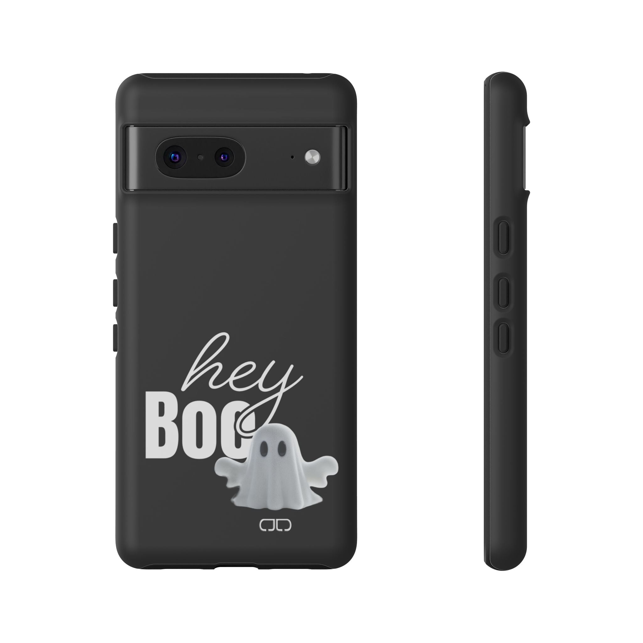 Hey Boo Tough Case, Ghost-Themed Phone Case, Cute Halloween Accessory, Spooky Gift for Friends, Tech Halloween Decor