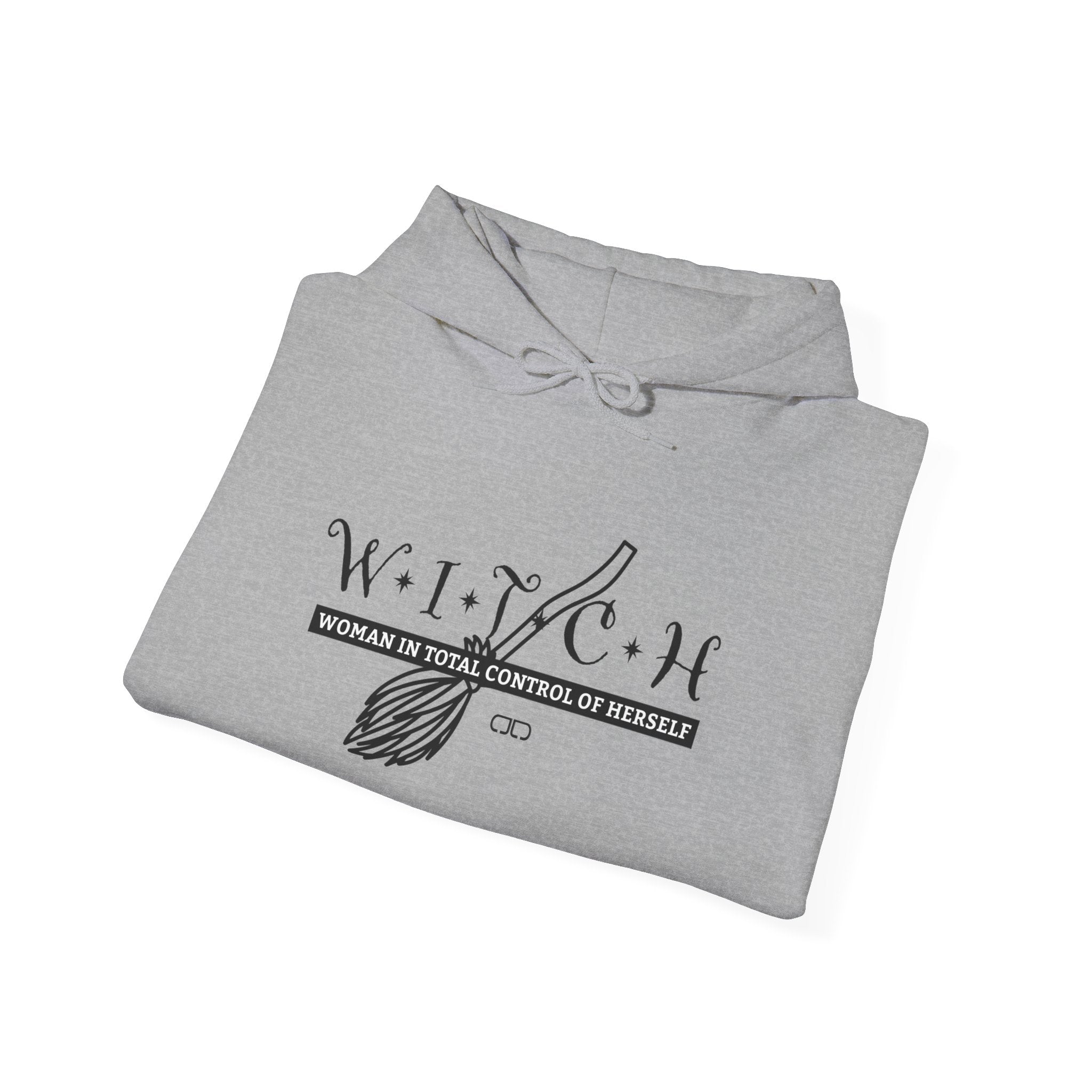 Witch - Woman In Total Control of Herself Hoodie, Unisex Hooded Sweatshirt, Cozy Witch Sweatshirt, Pagan Apparel, Halloween Fashion, Spiritual Gift