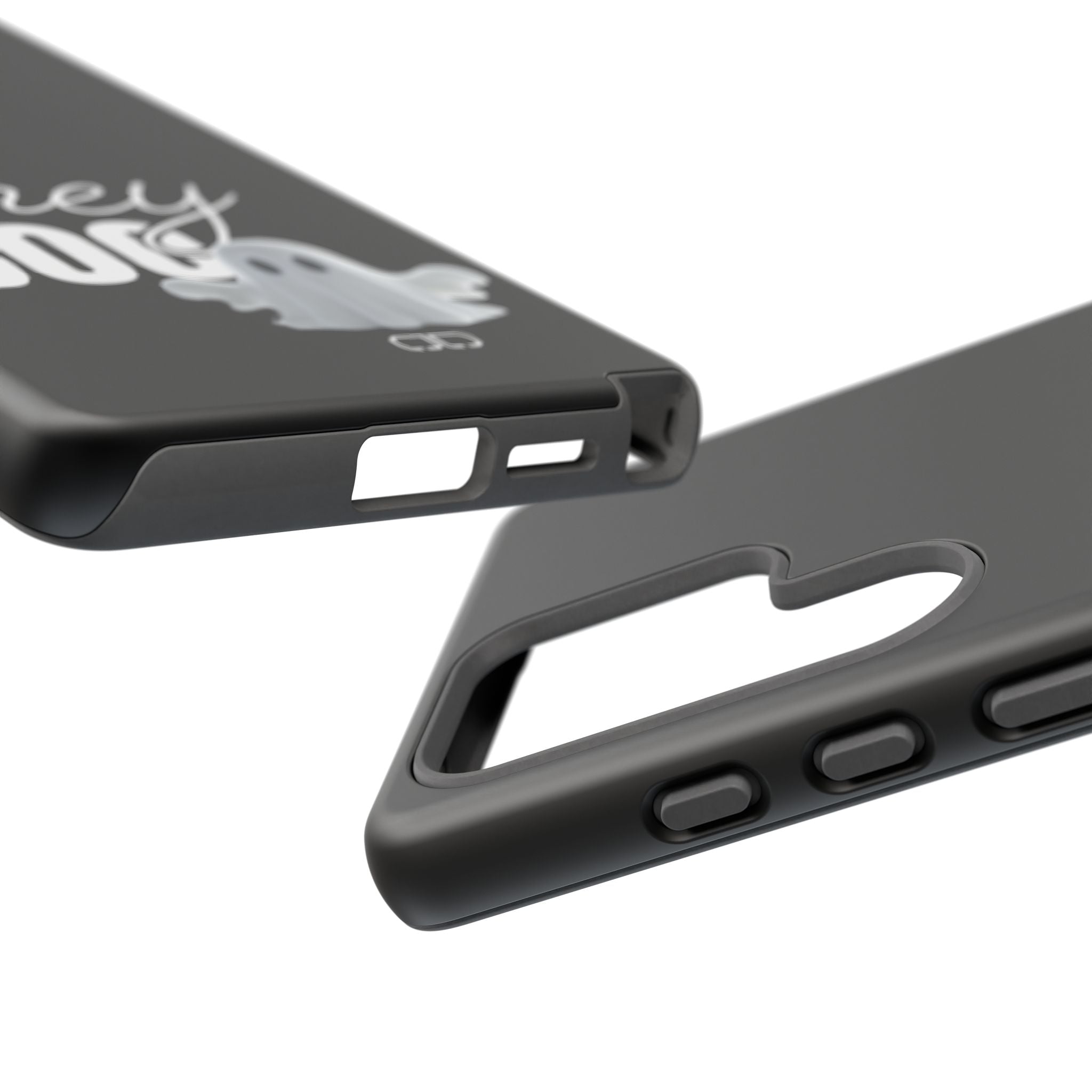 Hey Boo Tough Case, Ghost-Themed Phone Case, Cute Halloween Accessory, Spooky Gift for Friends, Tech Halloween Decor