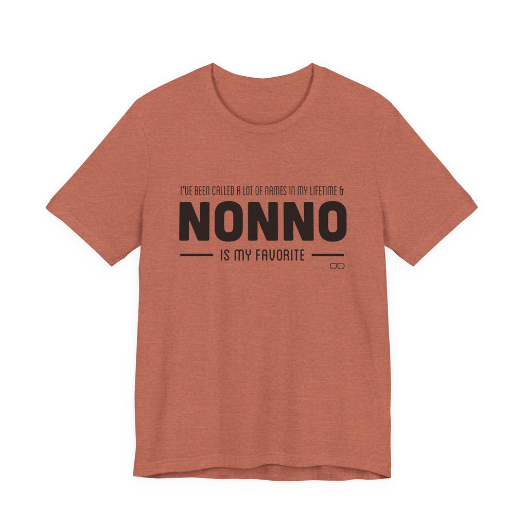 Grandparent Favorite Unisex Tee, Gifts for Grandparents, Family Reunion Shirt, Cute Nonno T-Shirt, Birthday Gift for Grandpa