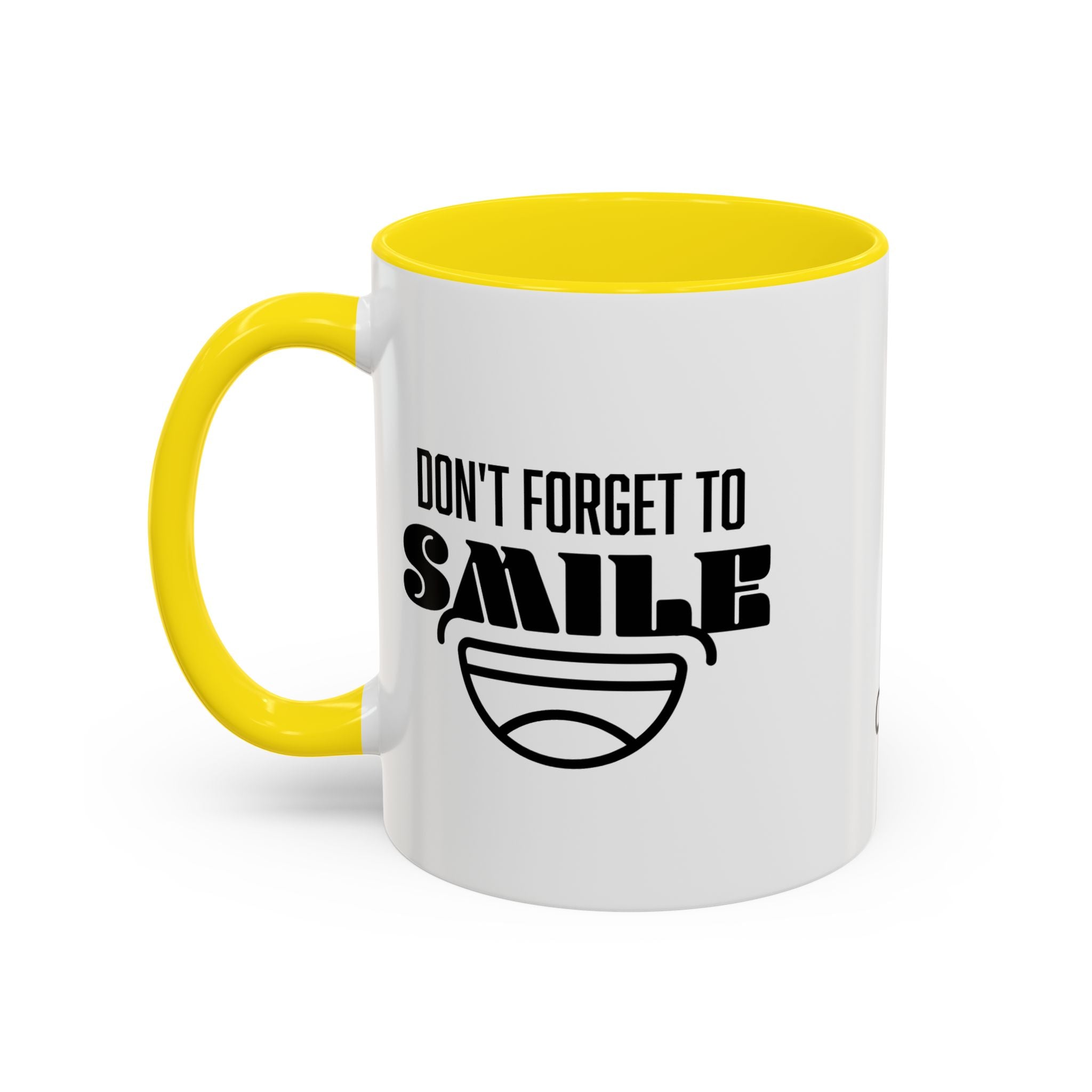 Don't Forget To Smile Mug, Motivational Drinkware, Home Office Decor, Gift for Friends, Cheer Up Gifts, Don't Forget to Smile