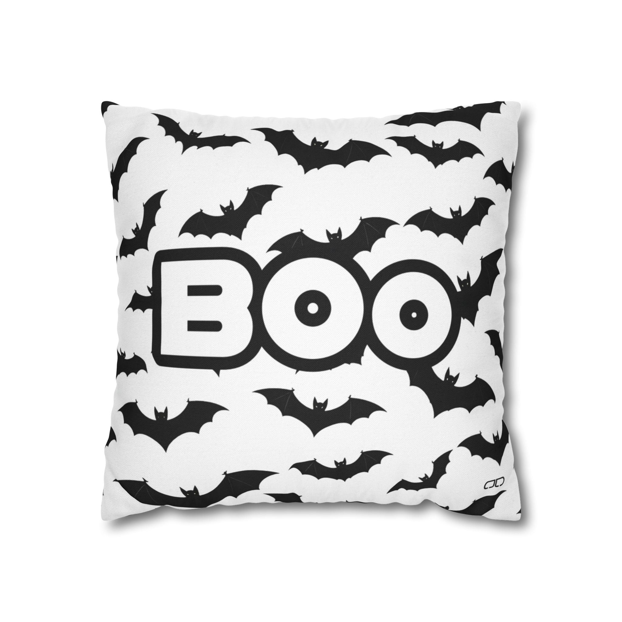 Boo | Halloween-Themed Spun Polyester Square Pillowcase, Boo Halloween Decor, Spooky Home Accent, Decorative Throw Pillow, Halloween Party [...]