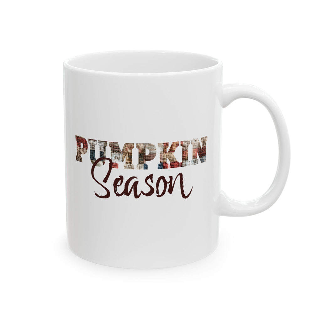 Autumn Pumpkin Season Mug, Cozy Fall Coffee Cup, Thanksgiving Gift, Personalized Ceramic Drinkware, Seasonal Holiday Accessory