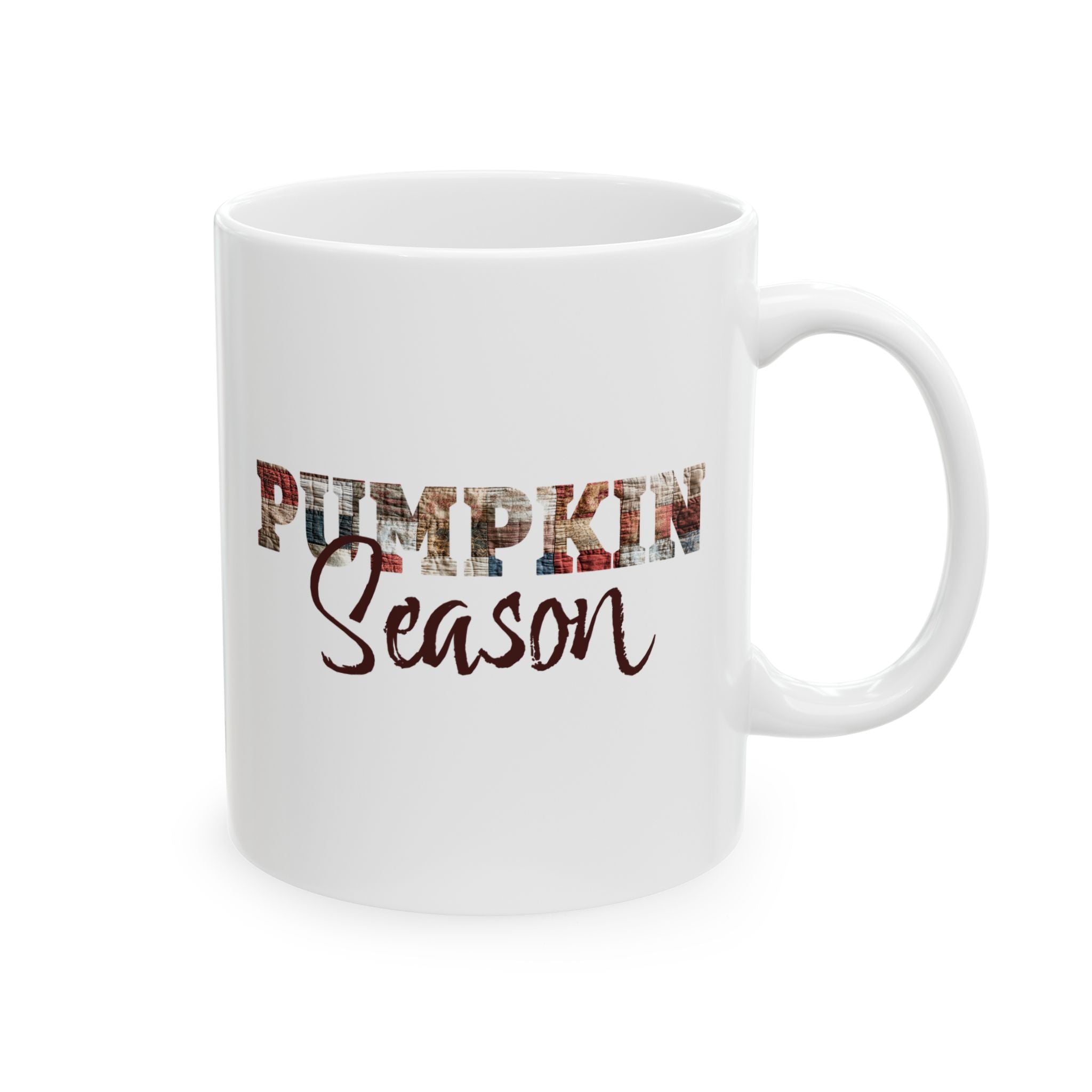 Autumn Pumpkin Season Mug, Cozy Fall Coffee Cup, Thanksgiving Gift, Personalized Ceramic Drinkware, Seasonal Holiday Accessory