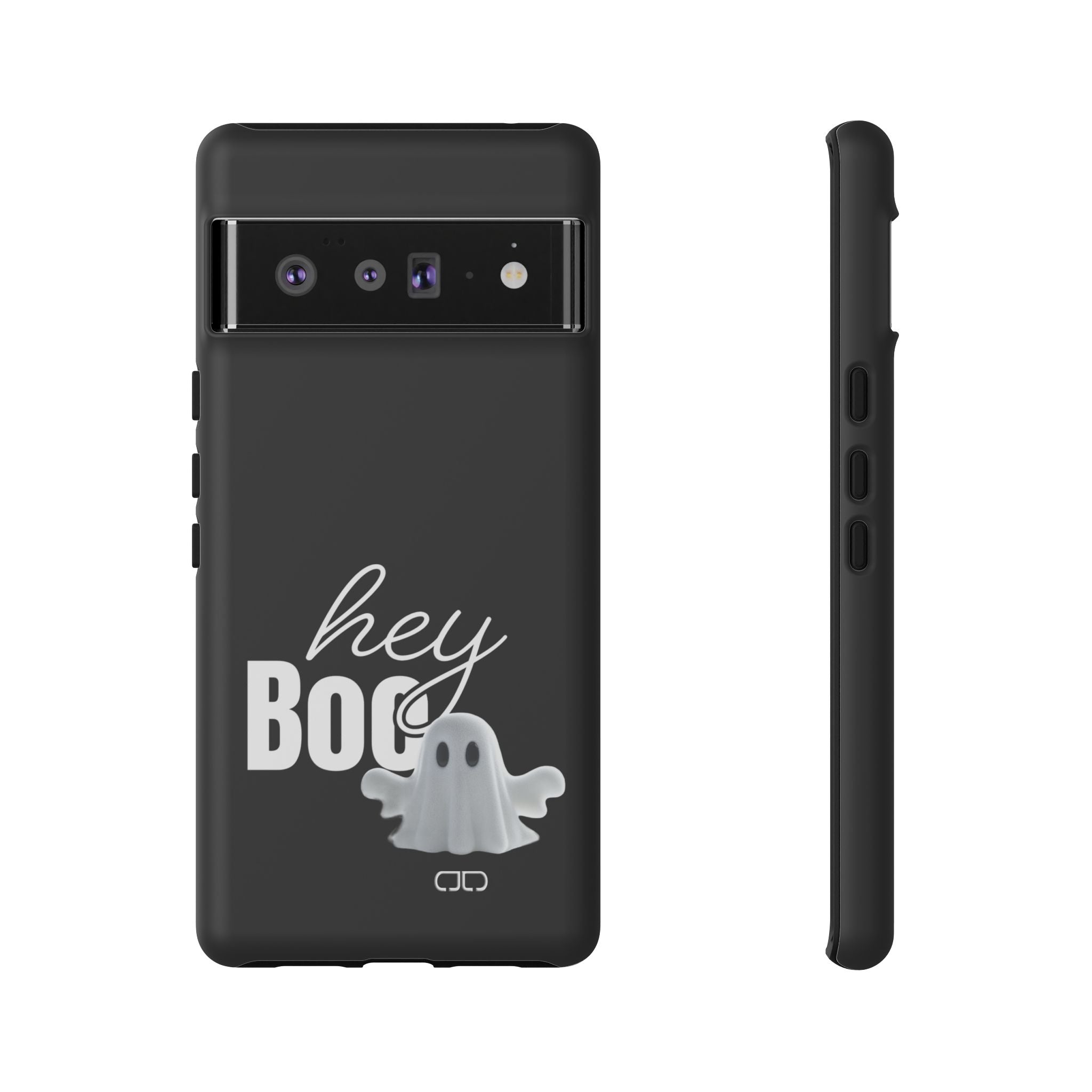 Hey Boo Tough Case, Ghost-Themed Phone Case, Cute Halloween Accessory, Spooky Gift for Friends, Tech Halloween Decor