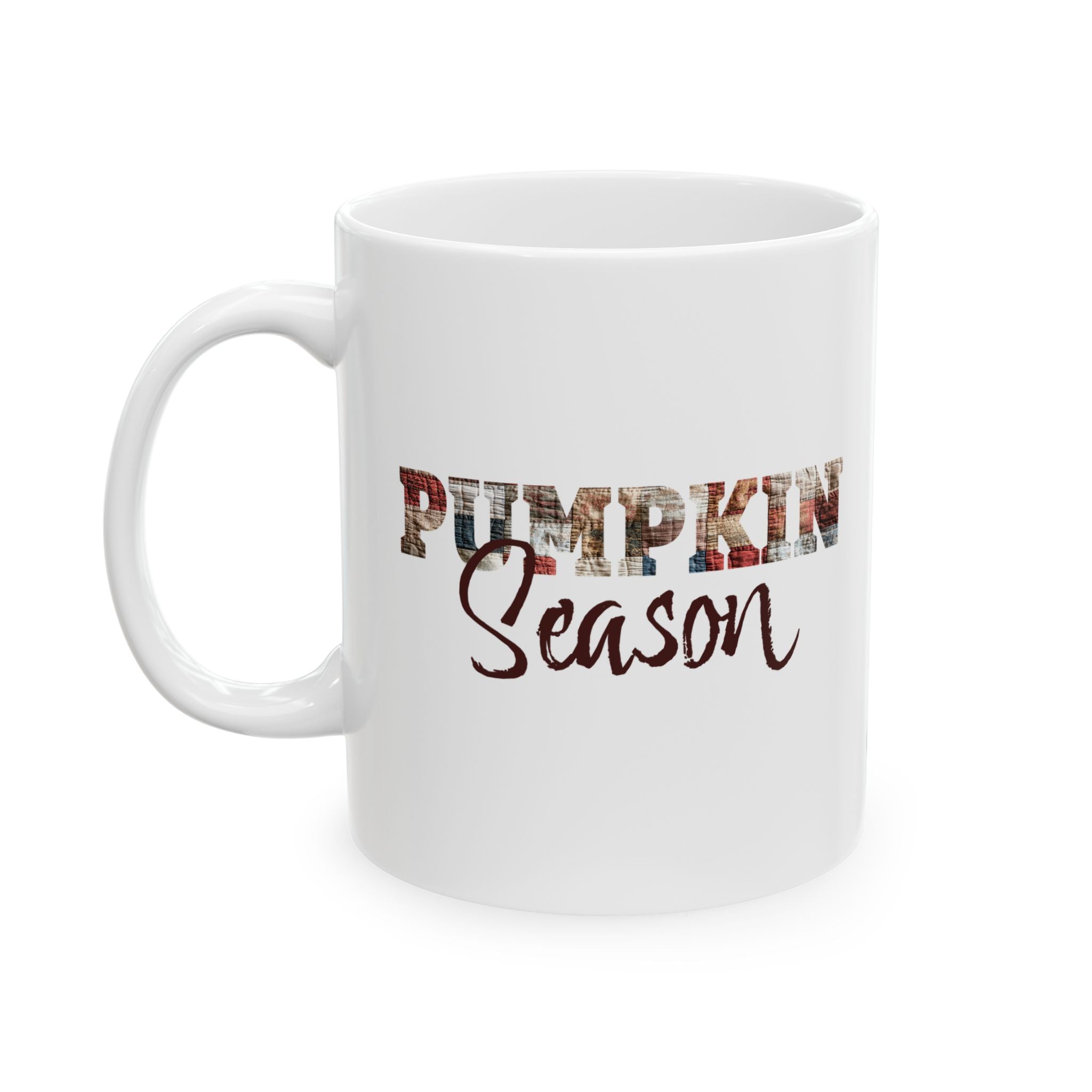 Autumn Pumpkin Season Mug, Cozy Fall Coffee Cup, Thanksgiving Gift, Personalized Ceramic Drinkware, Seasonal Holiday Accessory