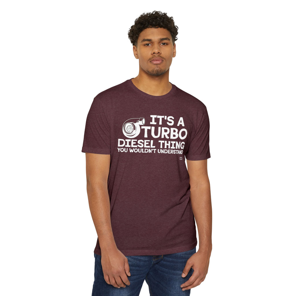 Turbo Diesel Enthusiast T-Shirt, Funny Diesel Shirt, Unisex Graphic Tee, Gifts for Car Lovers, Automotive Humor Top
