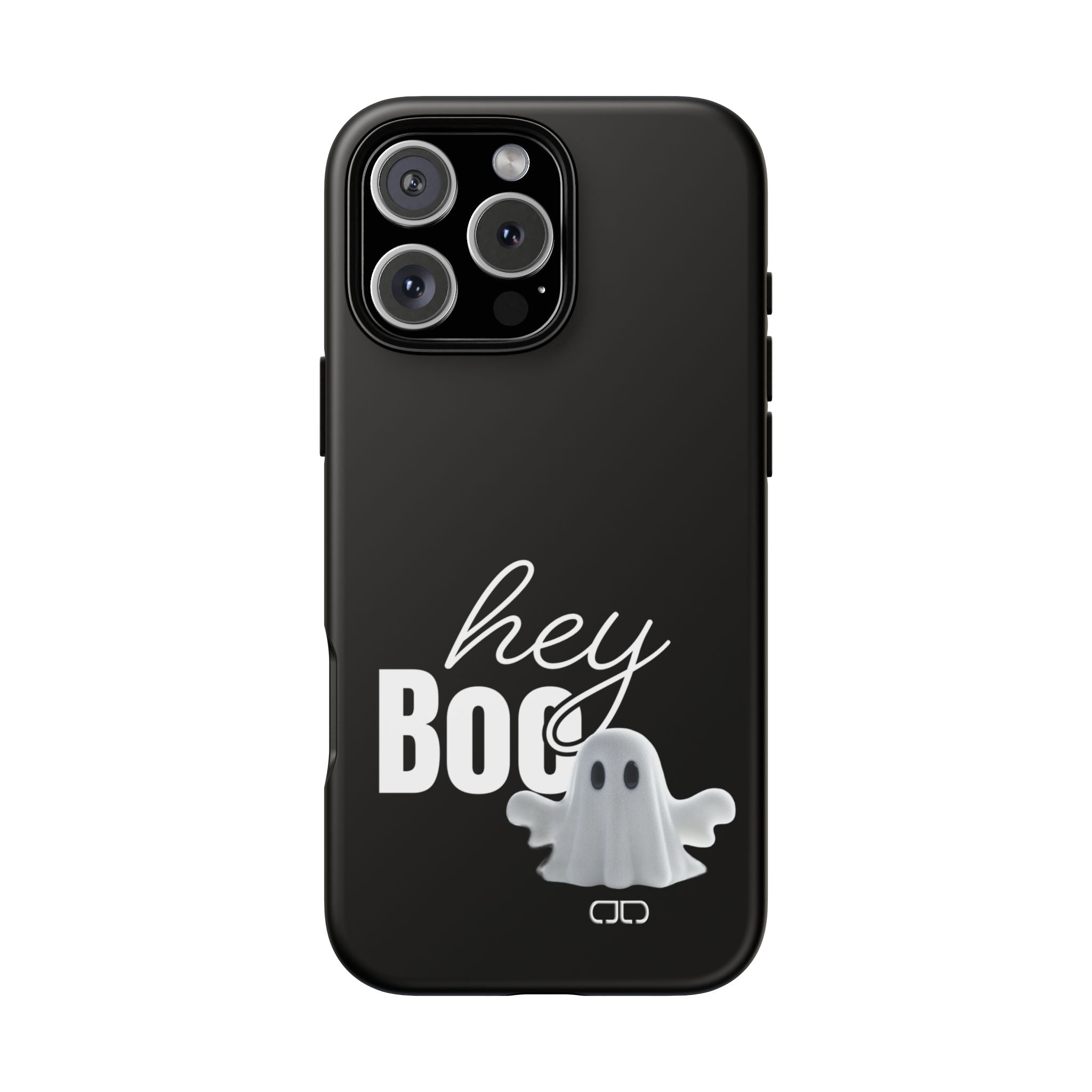 Hey Boo Tough Case, Ghost-Themed Phone Case, Cute Halloween Accessory, Spooky Gift for Friends, Tech Halloween Decor