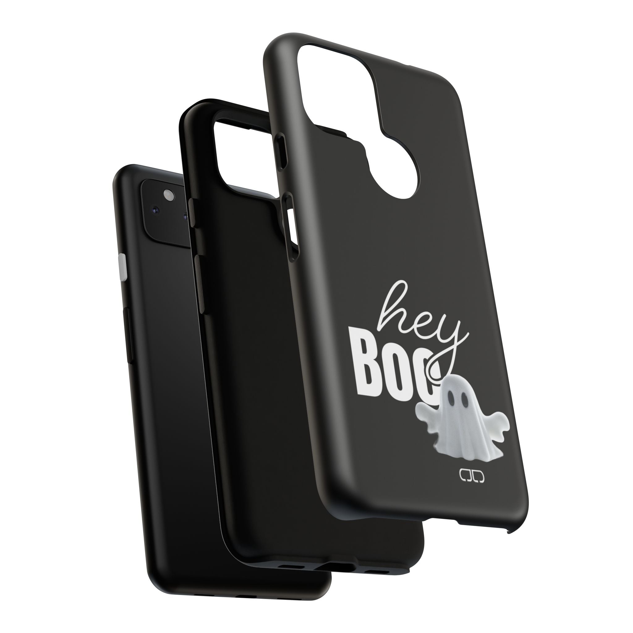 Hey Boo Tough Case, Ghost-Themed Phone Case, Cute Halloween Accessory, Spooky Gift for Friends, Tech Halloween Decor
