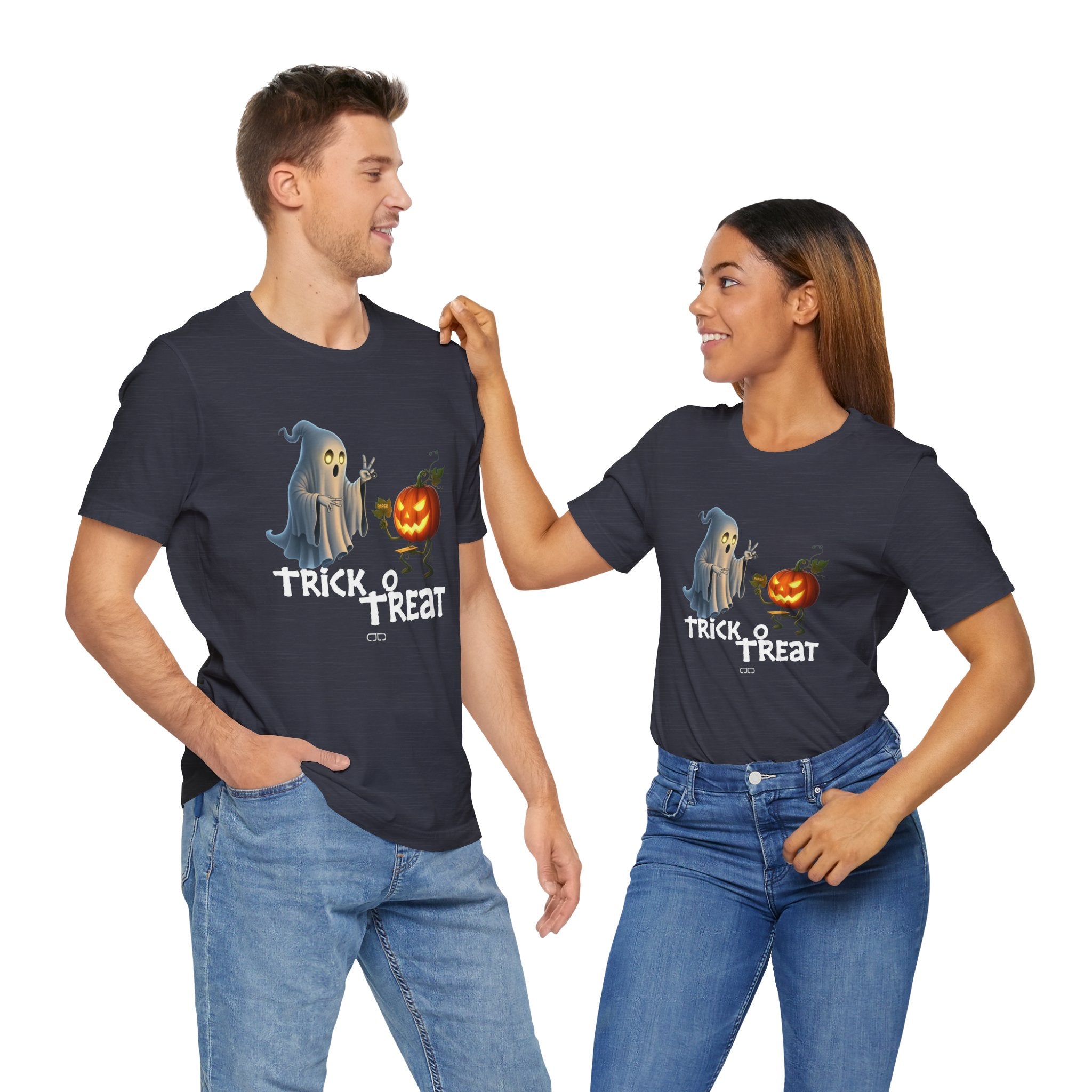 Halloween Trick or Treat T-Shirt, Spooky Shirt, Ghost Tee, Pumpkins Tee, Fall Fashion, Halloween Costume Top