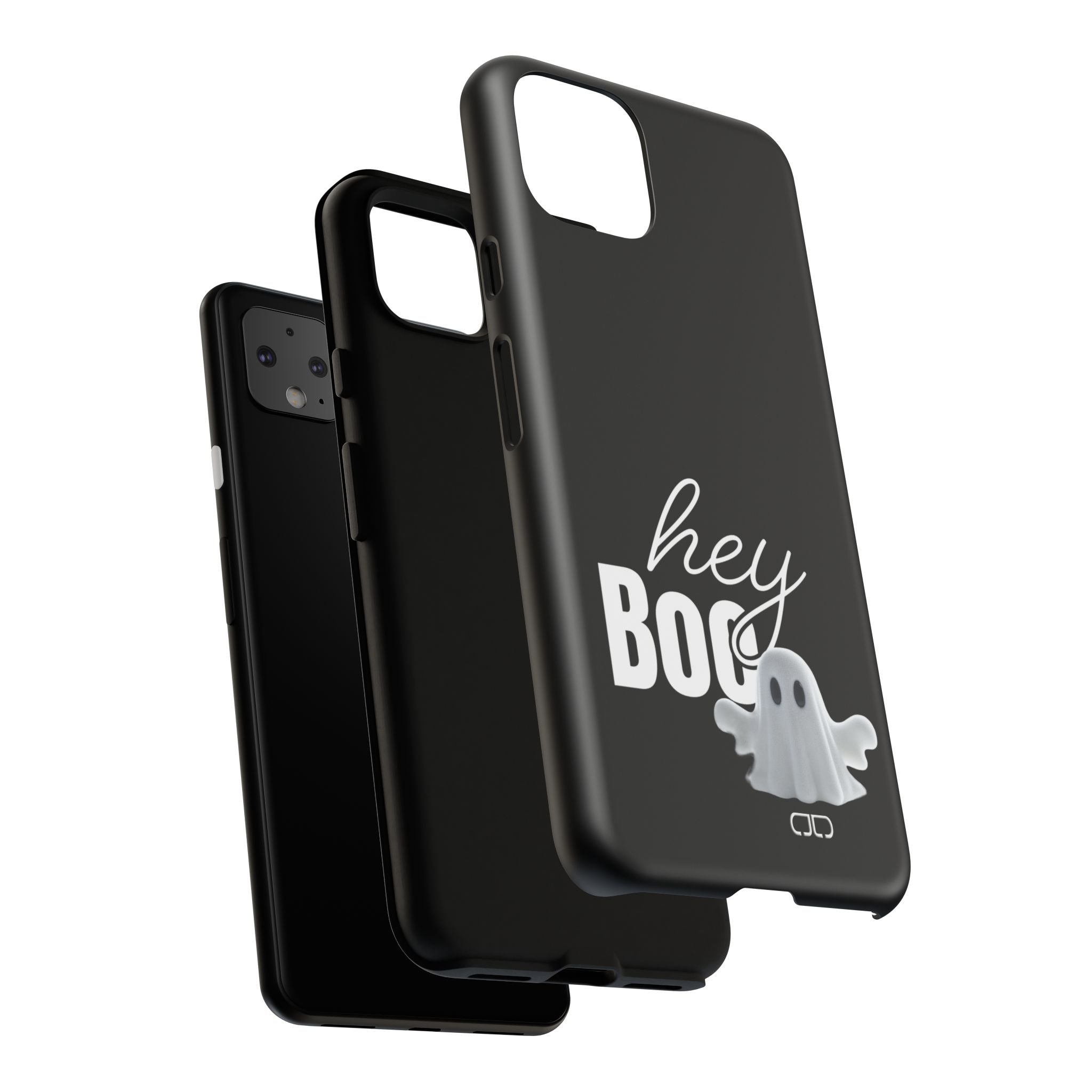 Hey Boo Tough Case, Ghost-Themed Phone Case, Cute Halloween Accessory, Spooky Gift for Friends, Tech Halloween Decor