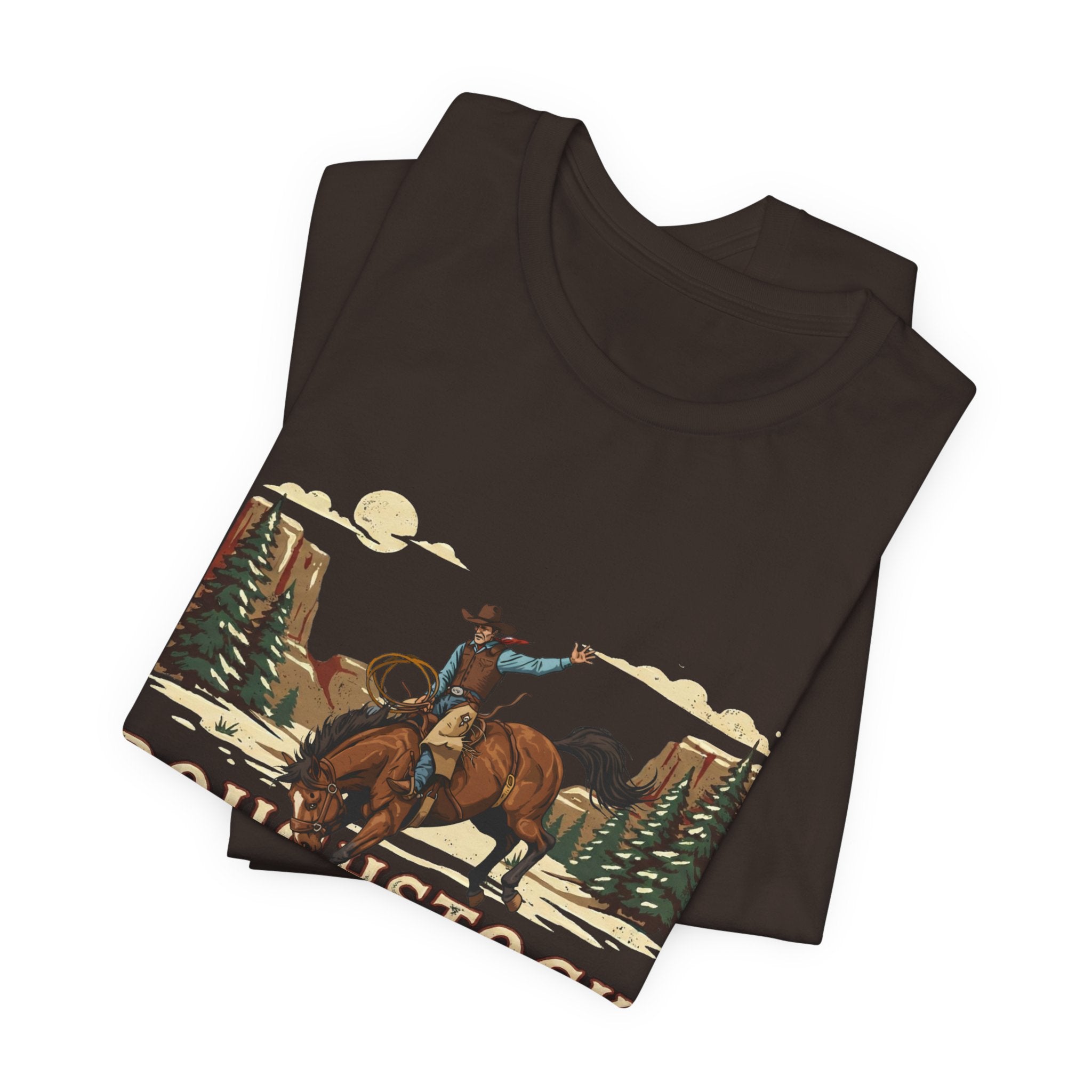 "Roughstock & Stockings" Christmas Cowboy Shirt