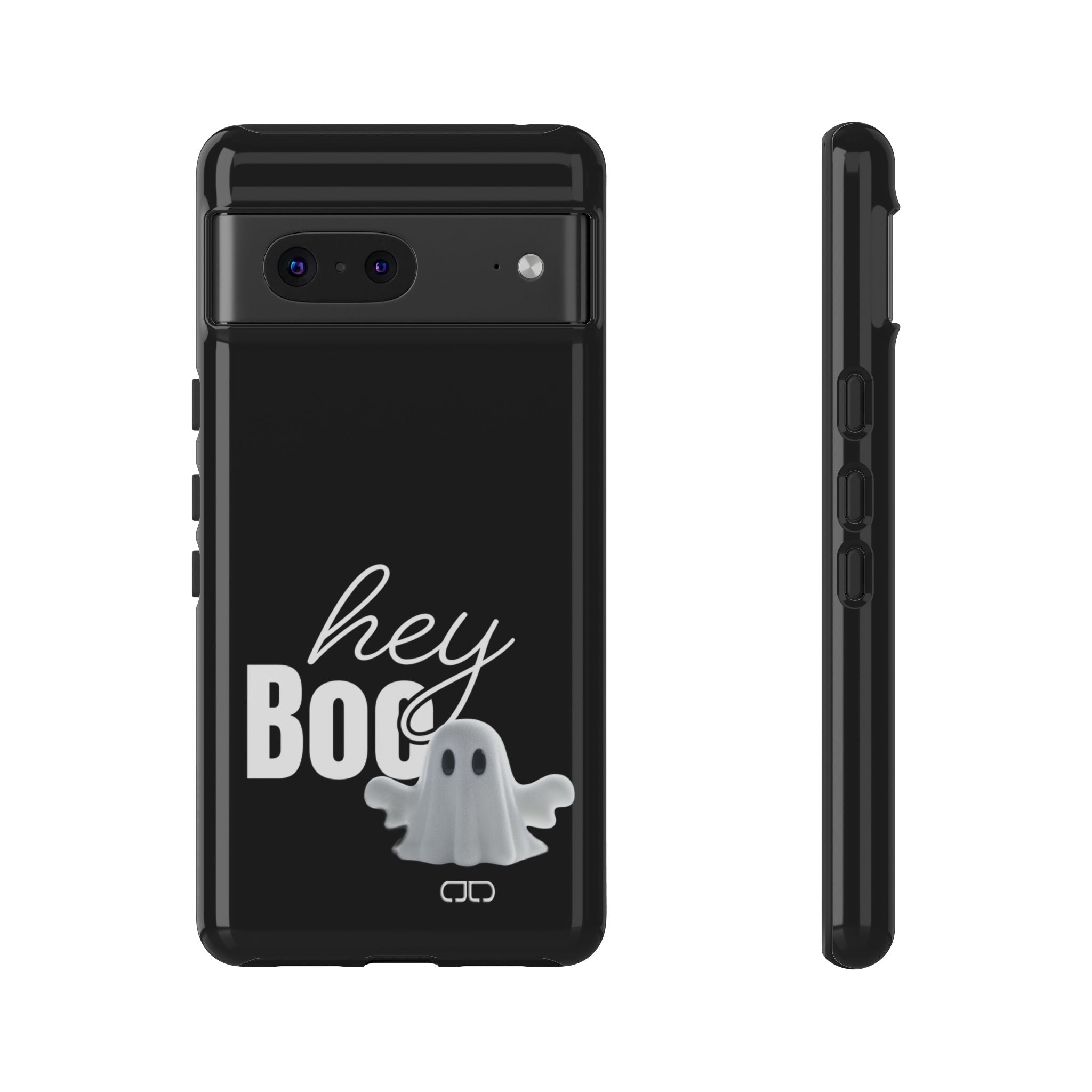 Hey Boo Tough Case, Ghost-Themed Phone Case, Cute Halloween Accessory, Spooky Gift for Friends, Tech Halloween Decor