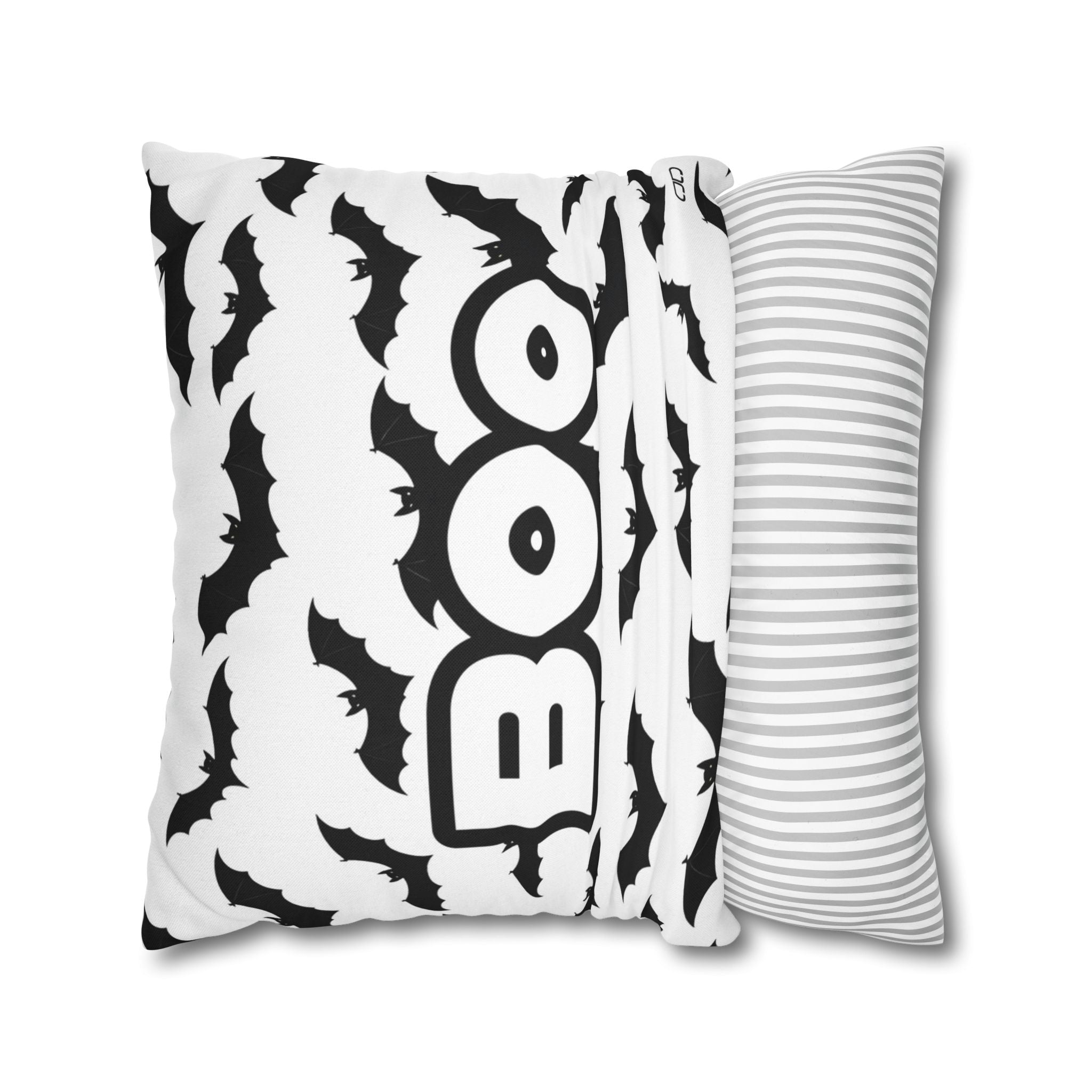 Boo | Halloween-Themed Spun Polyester Square Pillowcase, Boo Halloween Decor, Spooky Home Accent, Decorative Throw Pillow, Halloween Party [...]