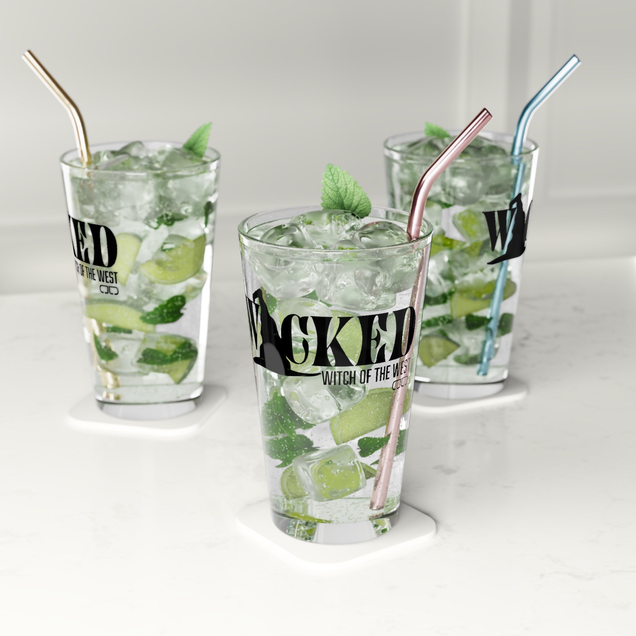 Wicked Witch of the West Pint Glass, 16oz - Perfect for Halloween Parties, Unique Gift, Barware, Witchcraft Decor, Themed Celebrations