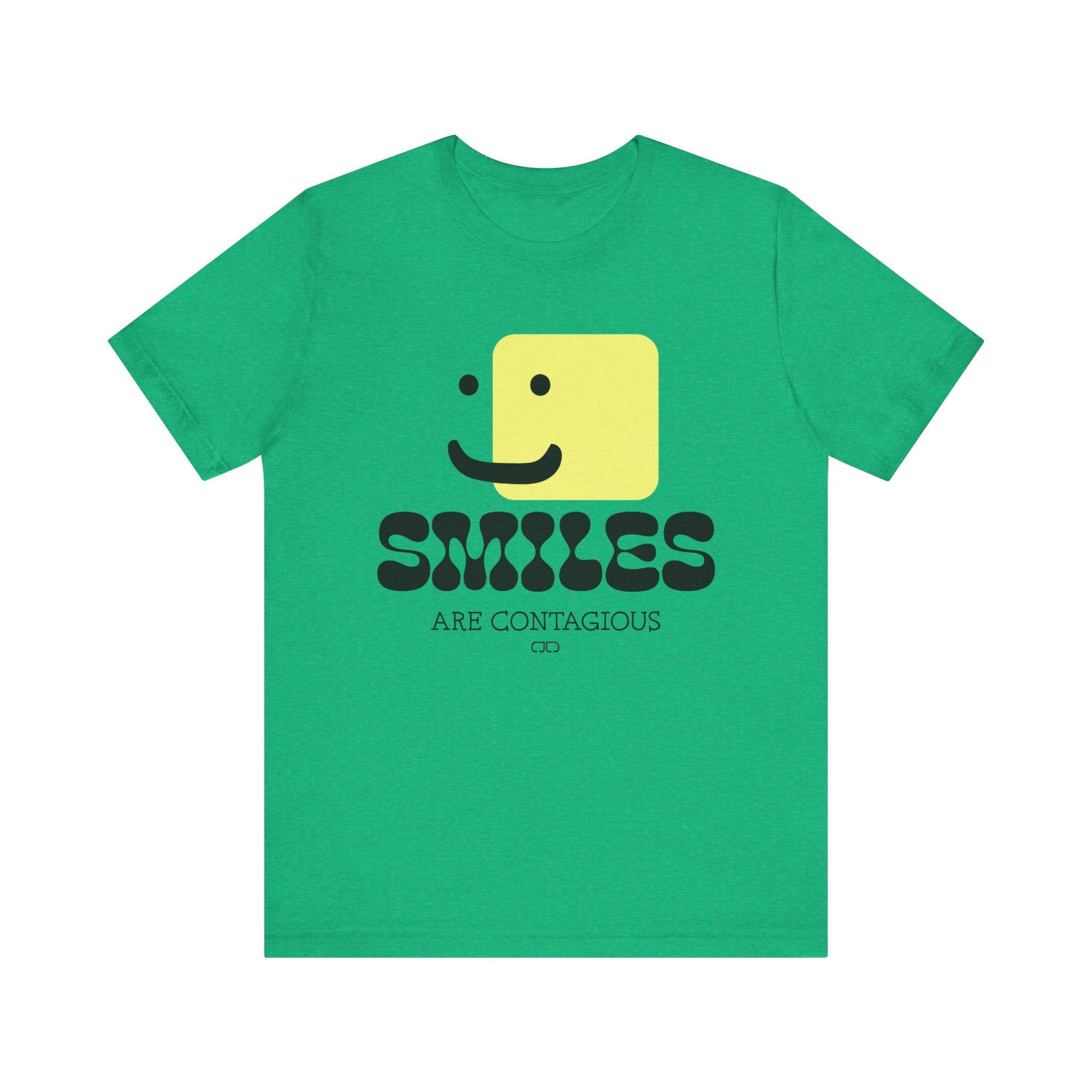 Smiles Are Contagious Unisex Tee - Positive Vibes T-Shirt, Casual Daily Wear, Gift for Friends, Cute Graphic Top, Fun Humor Clothing