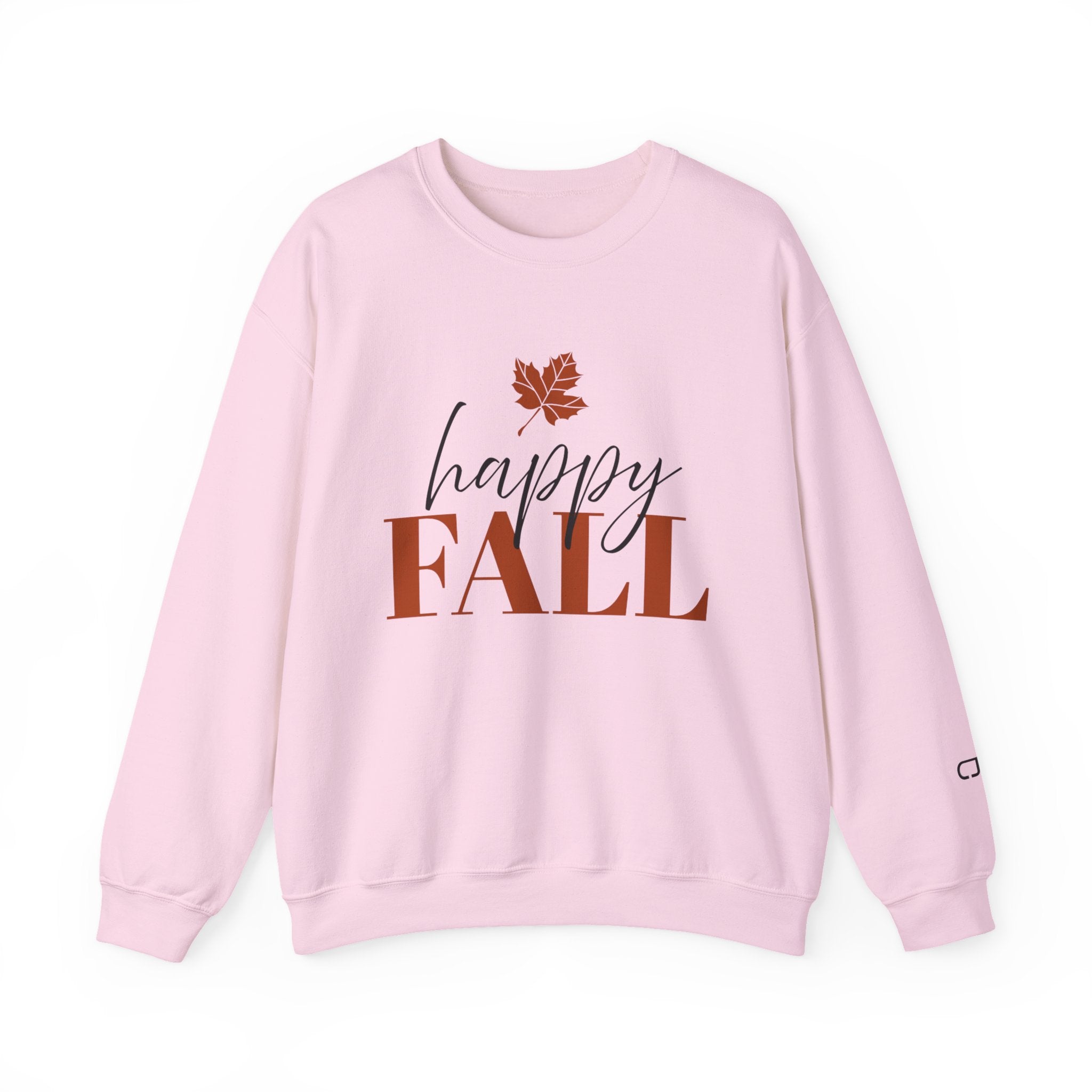 Happy Fall Sweatshirt — Cozy Autumn Crewneck with Leaf Graphic