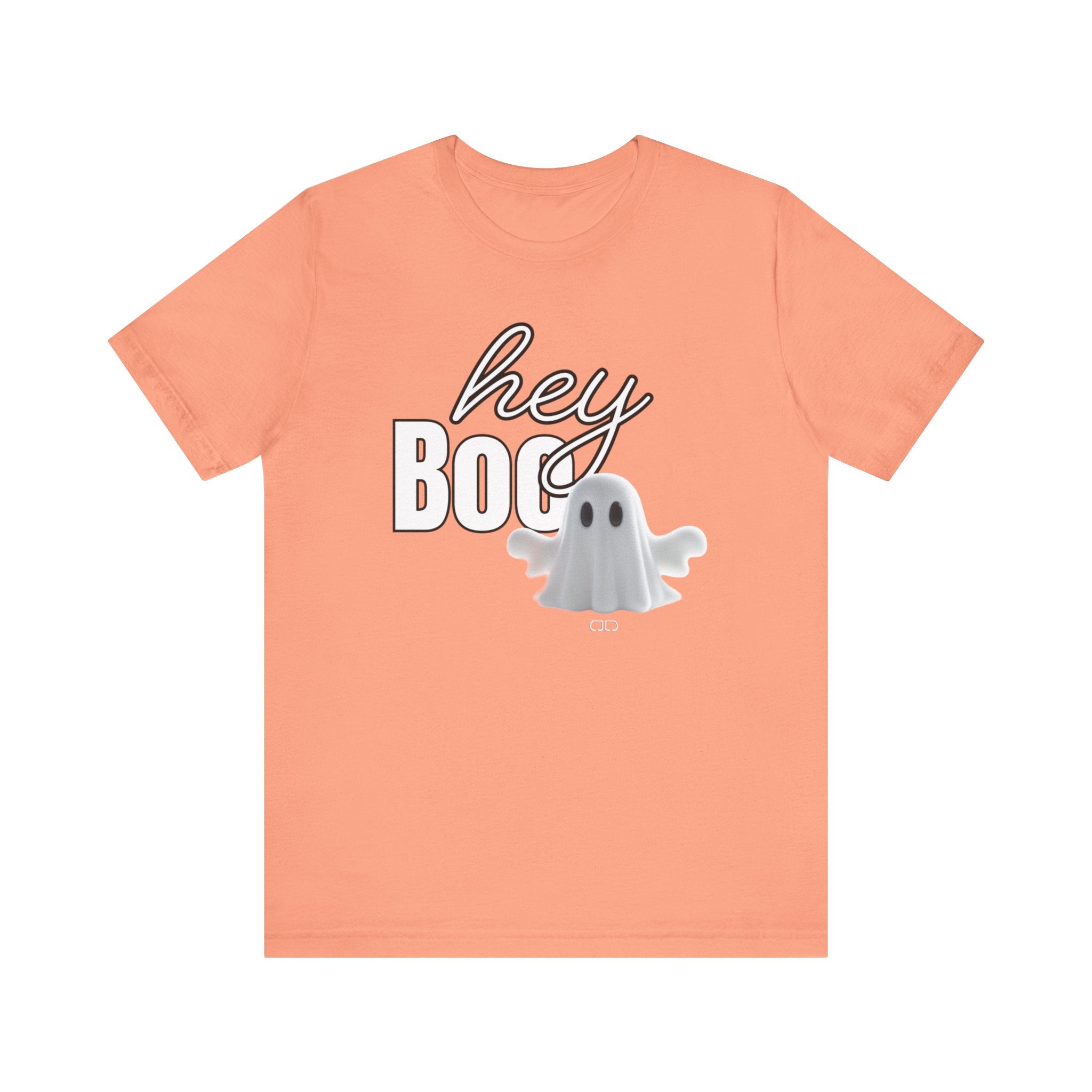 Hey Boo Ghost Tee - Unisex Halloween T-Shirt, Fall Apparel, Spooky Season Wear, Ghost Lover Gift, Casual Halloween Outfit