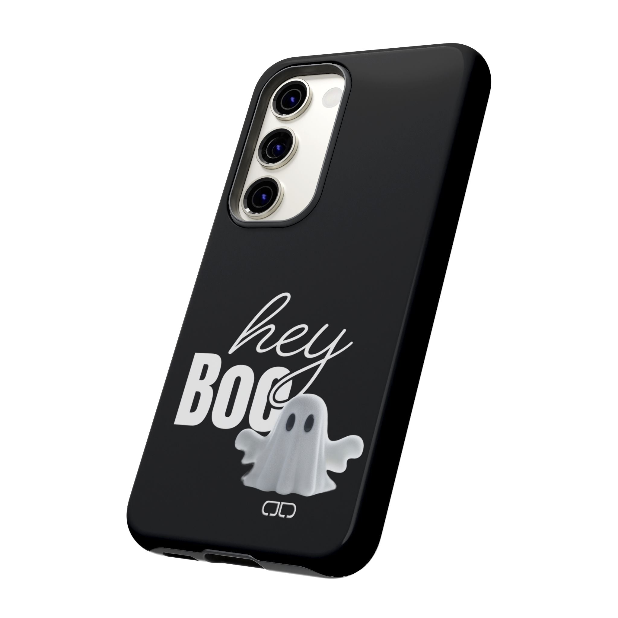 Hey Boo Tough Case, Ghost-Themed Phone Case, Cute Halloween Accessory, Spooky Gift for Friends, Tech Halloween Decor