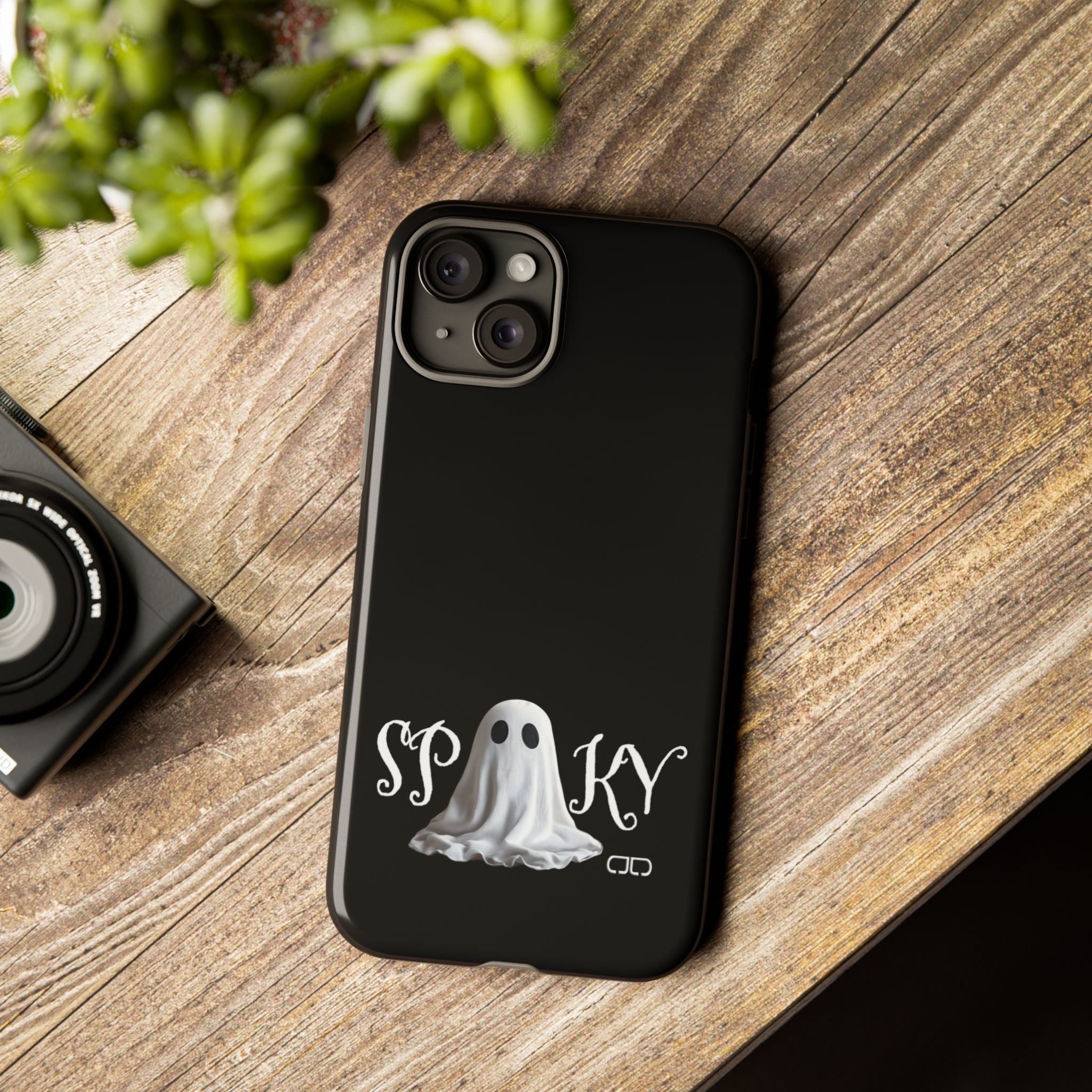 Spooky Ghost Phone Case, Halloween Accessories, Cute Phone Cover, Unique Gift for Ghost Lovers, Trendy Smartphone Decor
