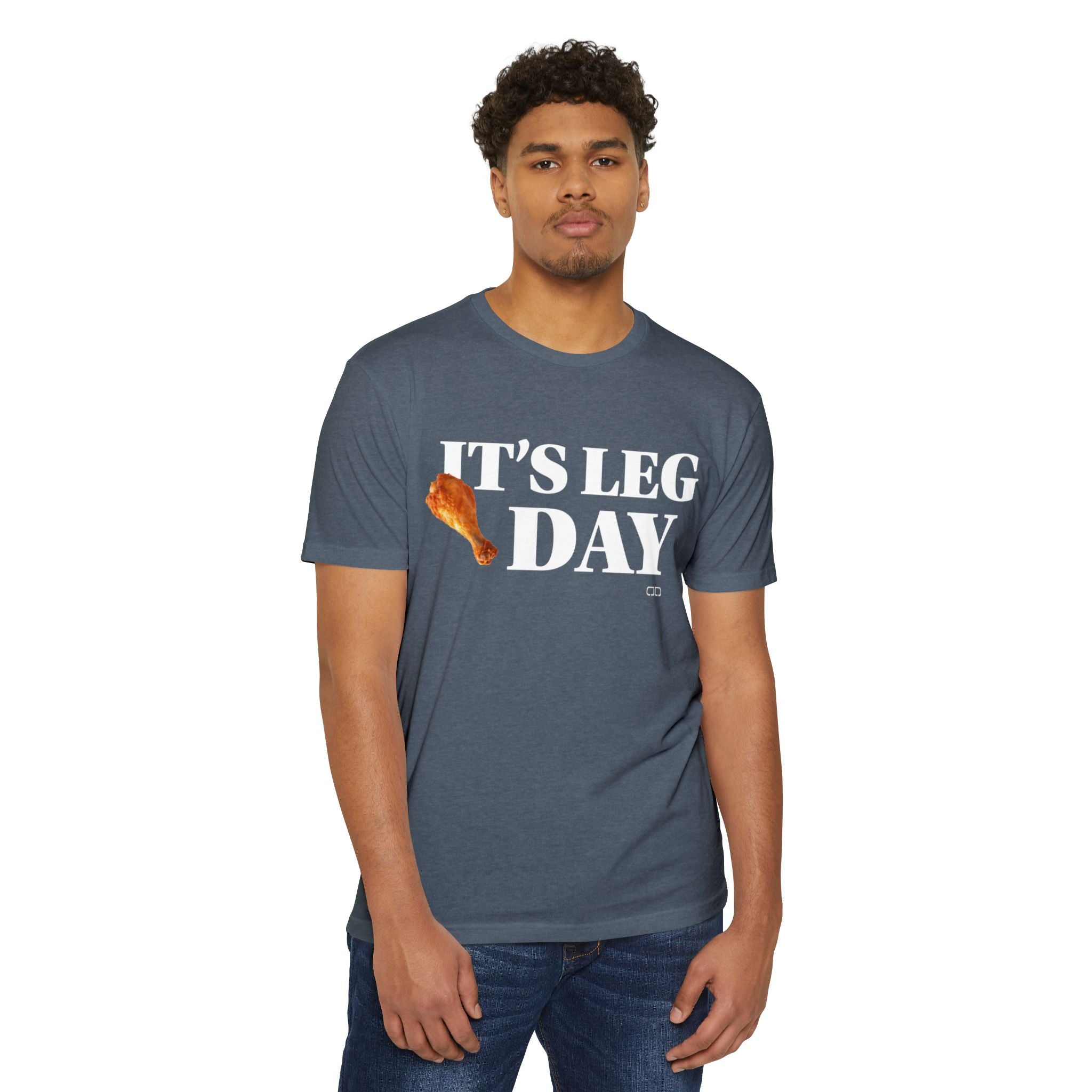 Funny Chicken Leg Day Unisex T-Shirt | Workout Humor Tee, Gym Shirt, Fitness Gift, Casual Wear, Foodie Apparel