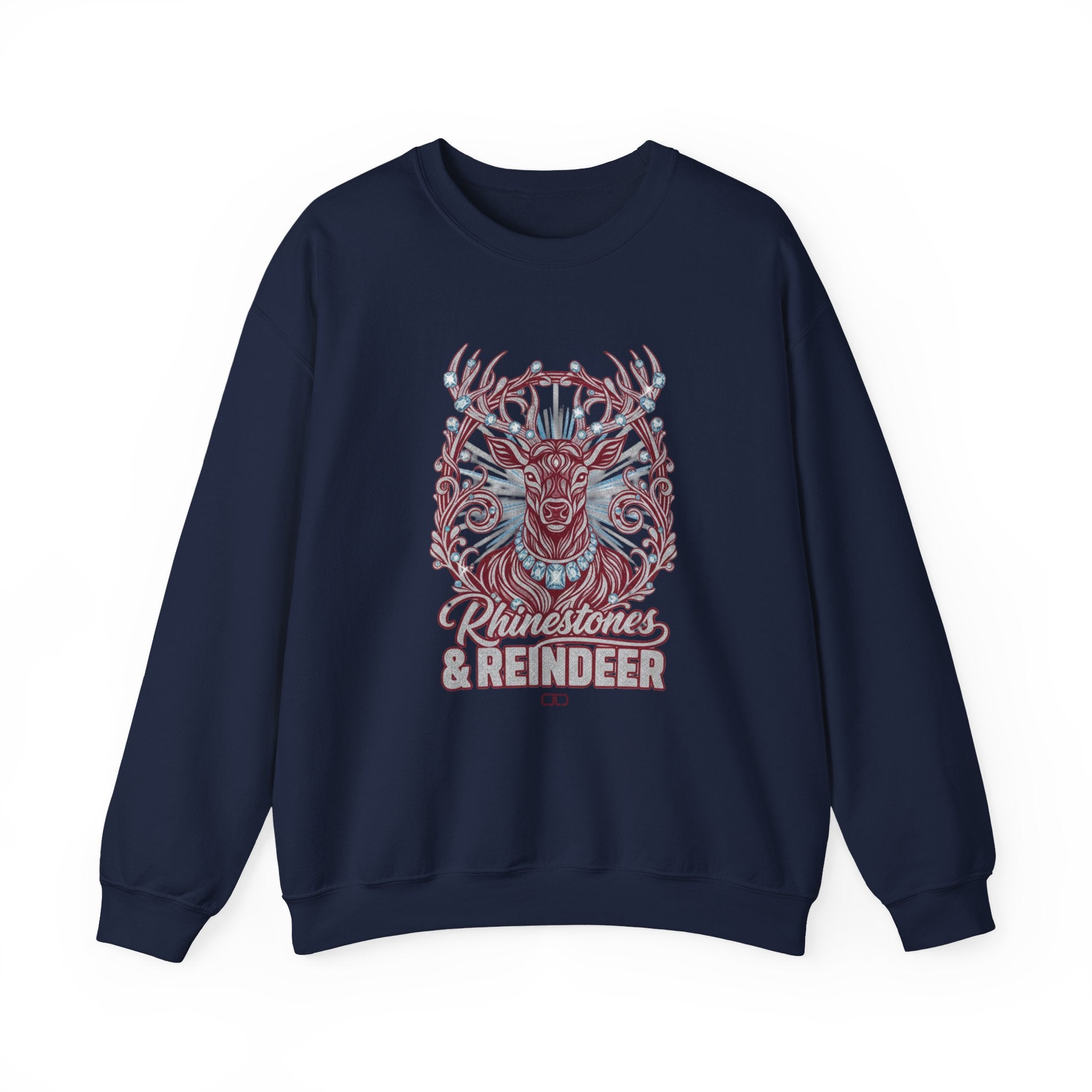 Rhinestones & Reindeer Crewneck Sweatshirt