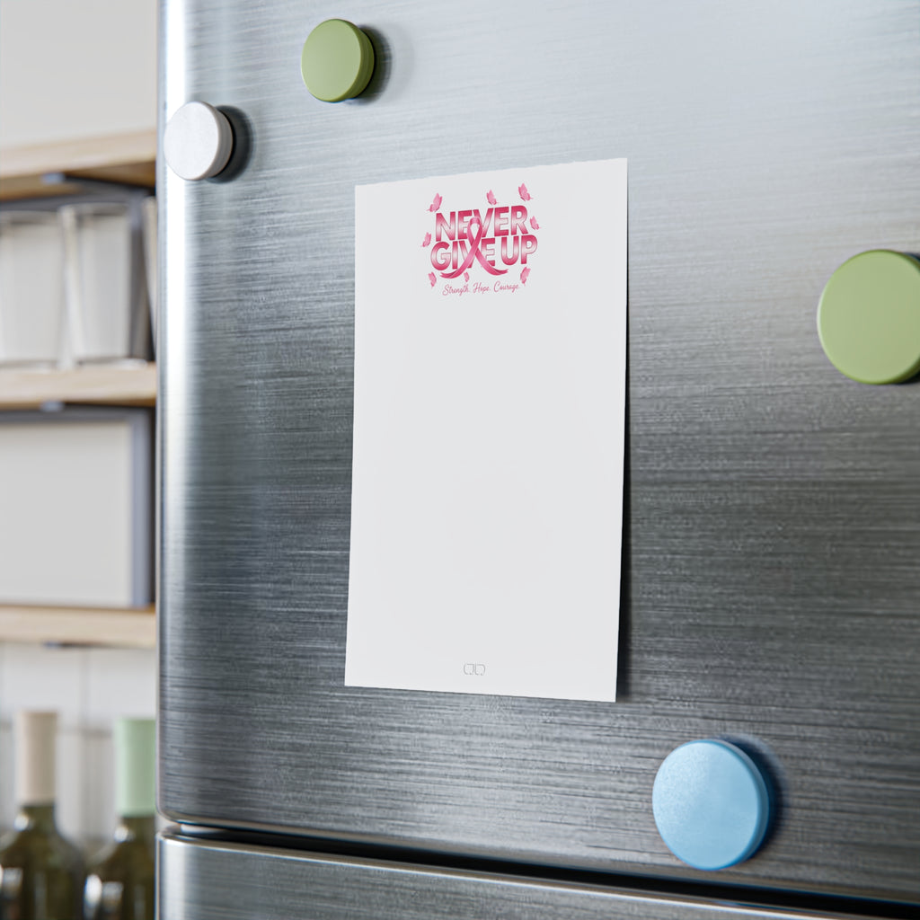 Never Give Up! Chic Pink Floral Post-it® Note Pads for Home or Office, Sticky Notes for Planners, Gifts for Her, Organization Essentials, CuteStationery