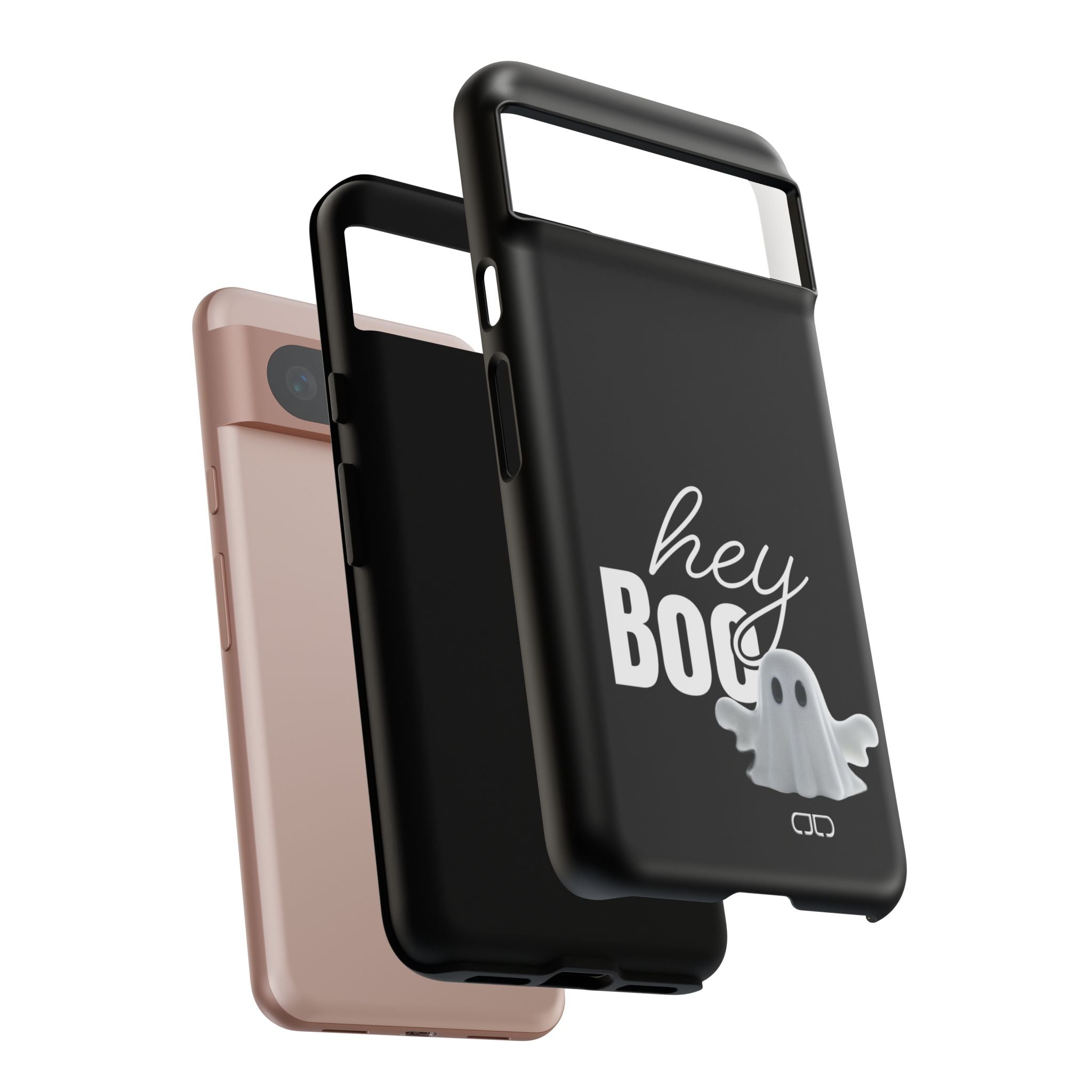 Hey Boo Tough Case, Ghost-Themed Phone Case, Cute Halloween Accessory, Spooky Gift for Friends, Tech Halloween Decor