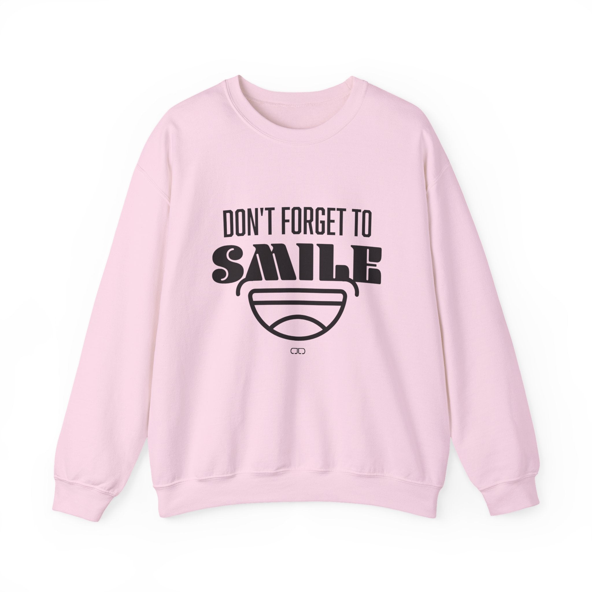 Don't Forget To Smile Sweatshirt, Cozy Crewneck, Gift for Friends, Positive Vibes Apparel, Motivational Sweatshirt, Everyday Comfort