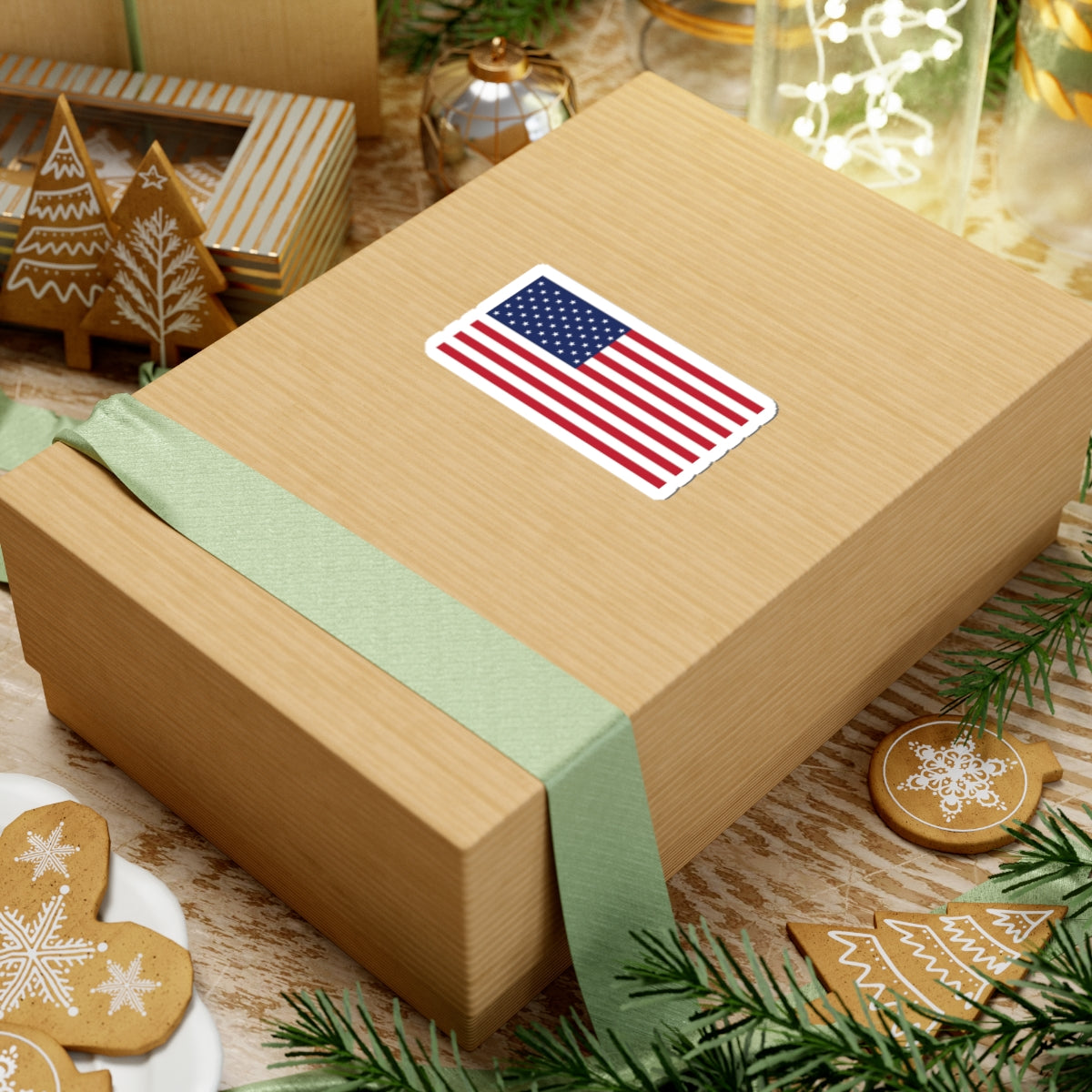 American Flag Stickers, Laptop Décor, Independence Day Gifts, Travel Stickers, USA Pride