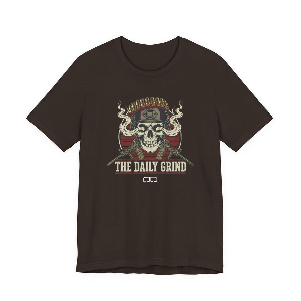 The Daily Grind Skull Tee — Vintage Rider Motorcycle T‑Shirt