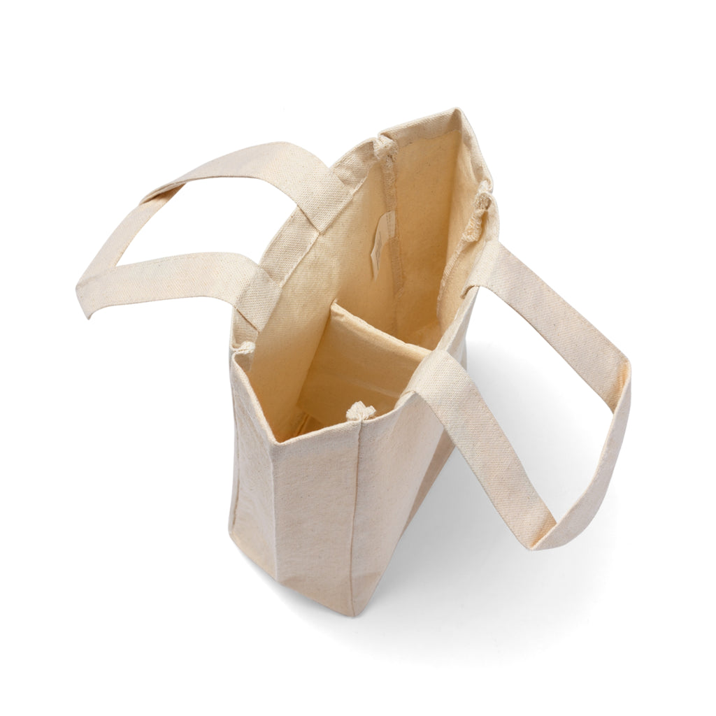 Smile More Stress Less Double Wine Tote Bag - Perfect Gift for Wine Lovers, Picnic Accessory, Party Favor, Eco-Friendly Design, Stress Less