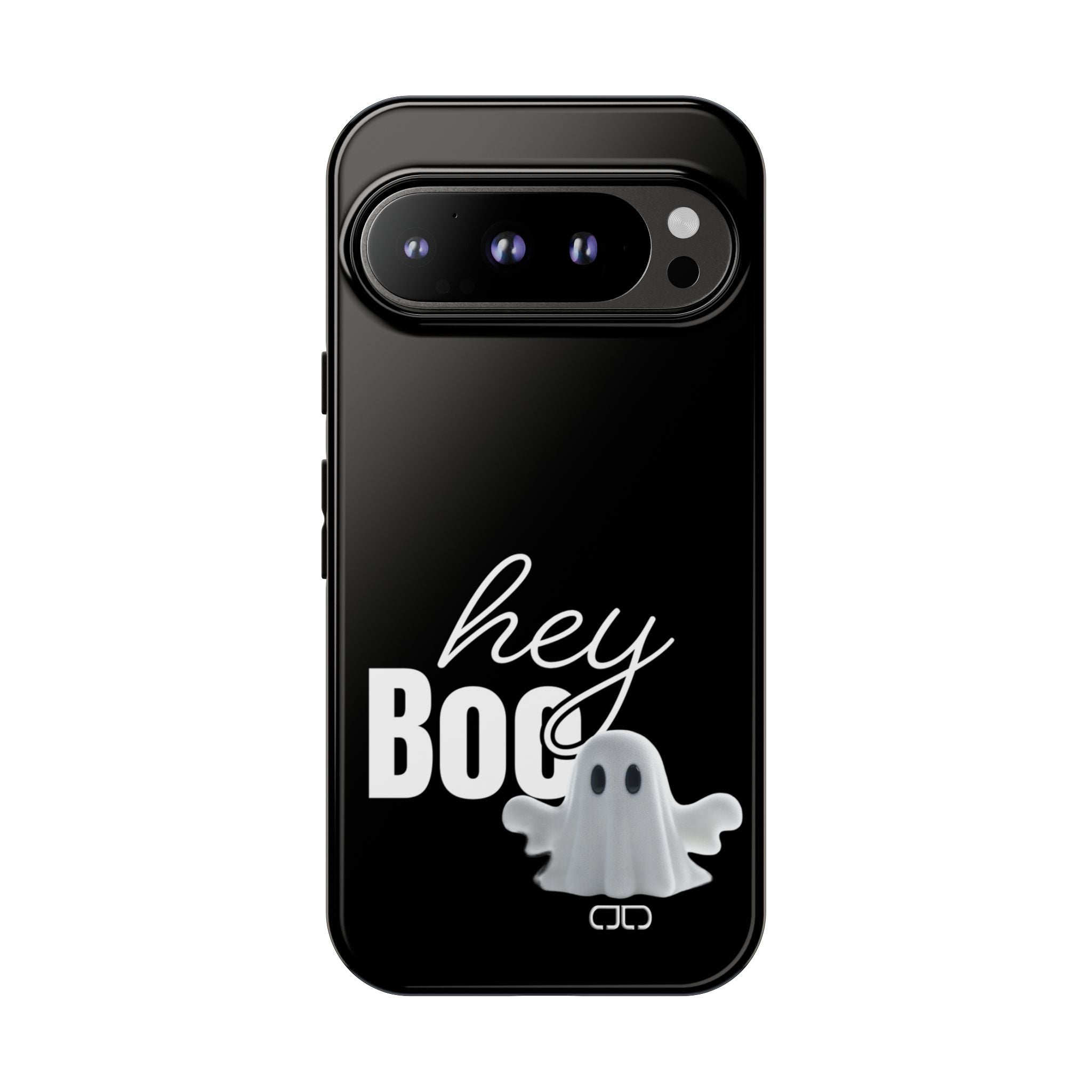 Hey Boo Tough Case, Ghost-Themed Phone Case, Cute Halloween Accessory, Spooky Gift for Friends, Tech Halloween Decor
