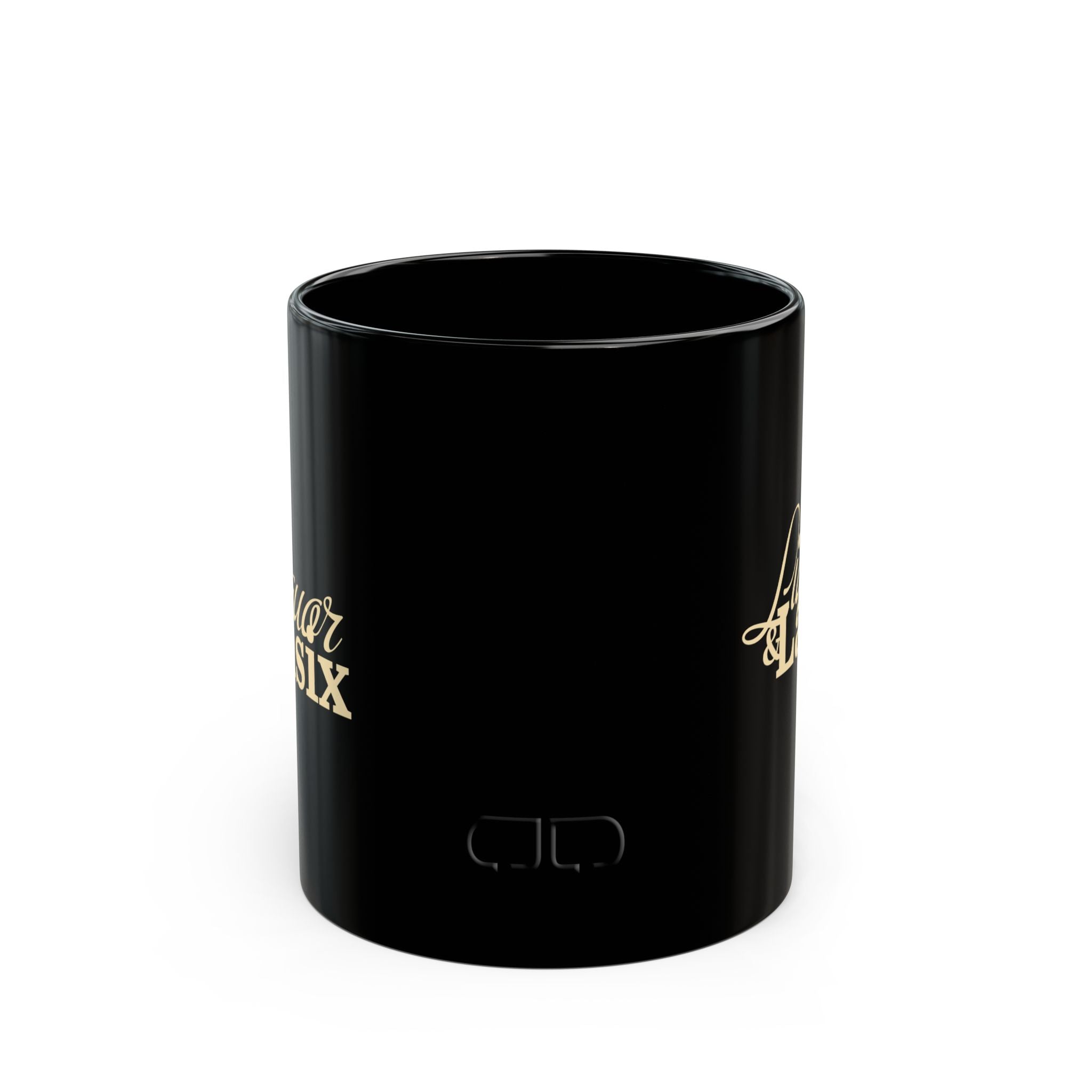 Black Mug with "Liquor & Lasix" Design | Funny Gift for Horse Lovers, Coffee Lover Supplies, Home Barware, Humor Mug, Unique Drinkware