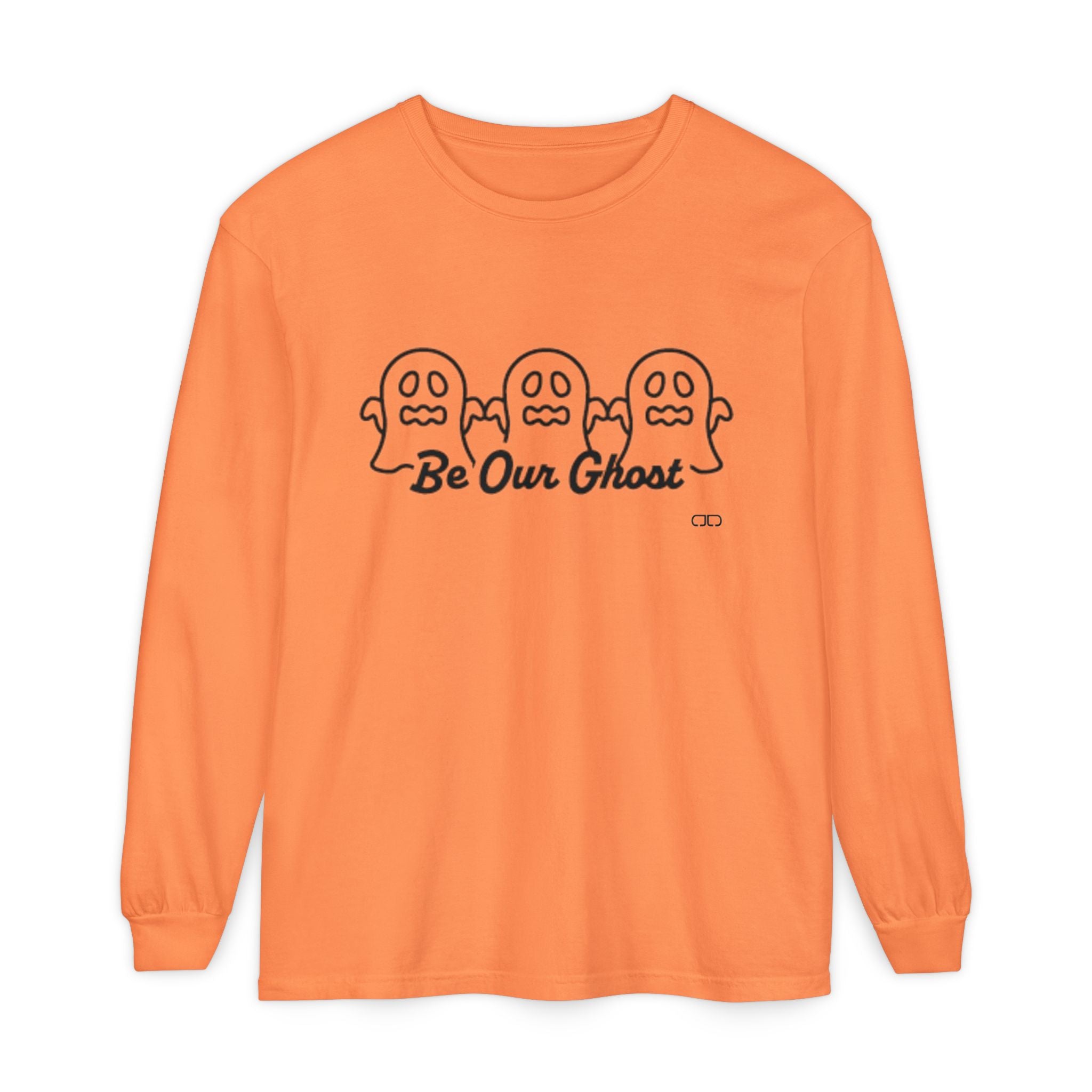 Be Our Ghost - Long Sleeve T-Shirt, Fall Apparel, Halloween Costume, Unisex Tee, Spooky Decor