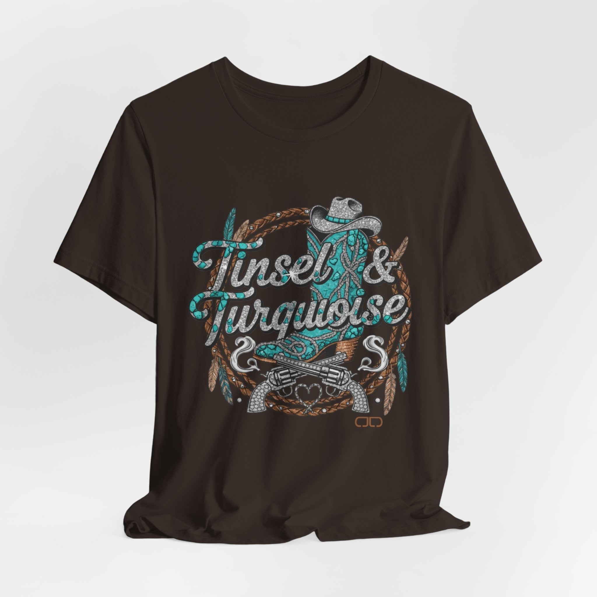 "Tinsel & Turquoise" Western Graphic Tee