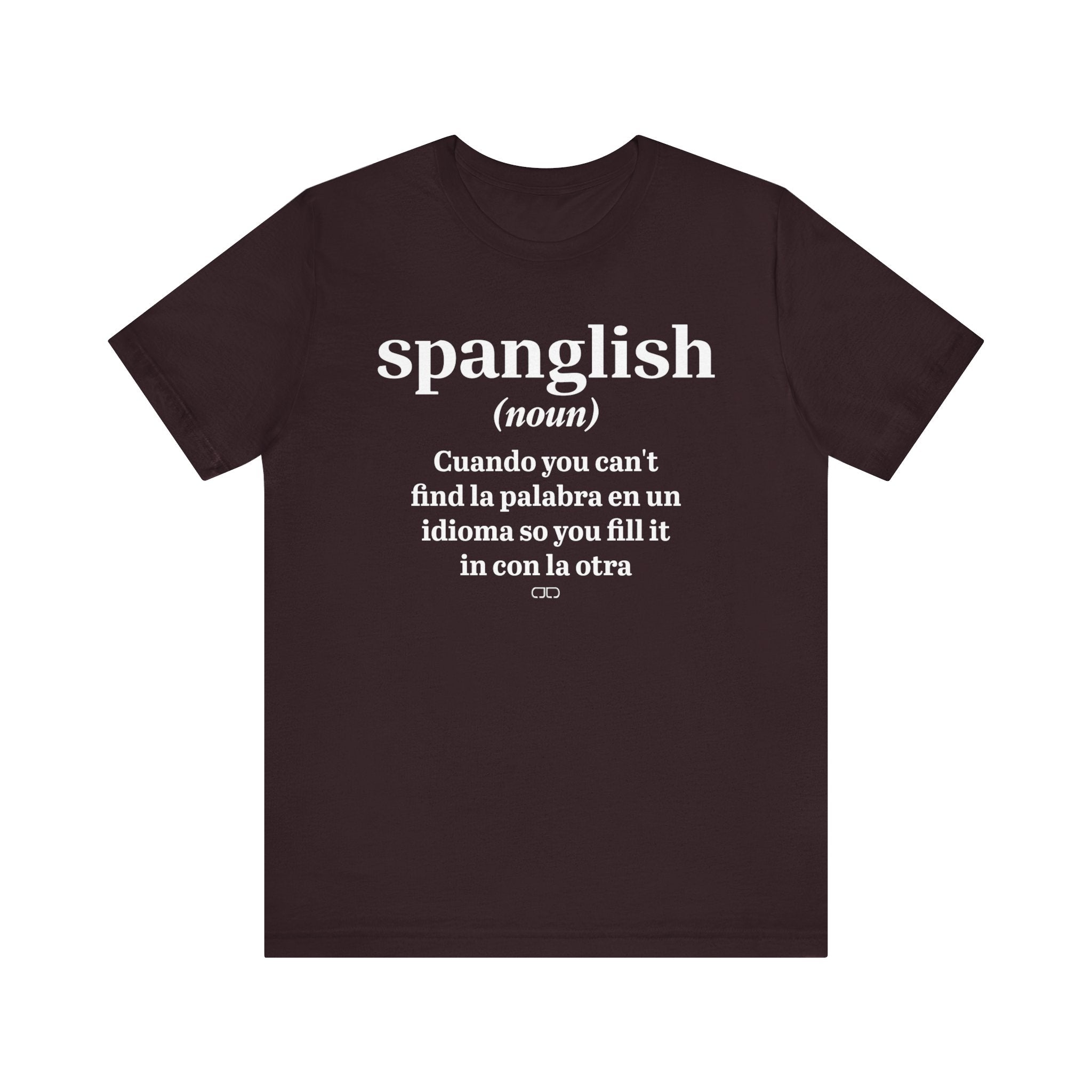 Spanglish Definition Tee, Bilingual T-Shirt, Unisex Language Shirt, Gift for Spanish Learners, Fun Casual Wear